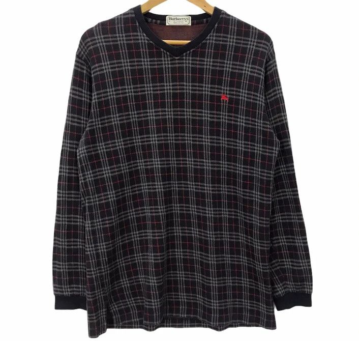 Burberry 💣 OFFER Vtg BURBERRY LONDON Nova Check Tshirt Size US M / EU 48-50 / 2 - 1 Thumbnail