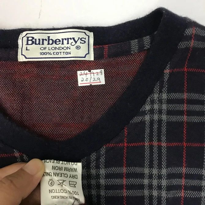 Burberry 💣 OFFER Vtg BURBERRY LONDON Nova Check Tshirt Size US M / EU 48-50 / 2 - 6 Thumbnail