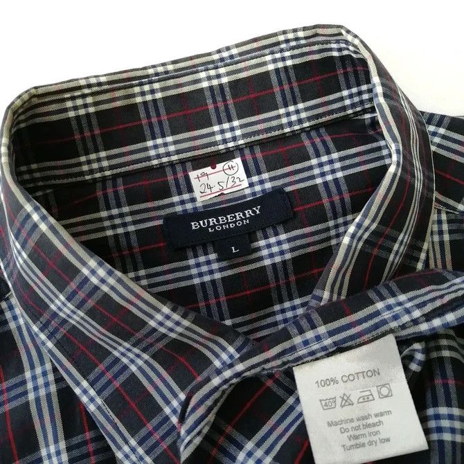 Burberry 💣 OFFER Vtg BURBERRY LONDON Nova Check Button Up Shirt Size US L / EU 52-54 / 3 - 5 Thumbnail