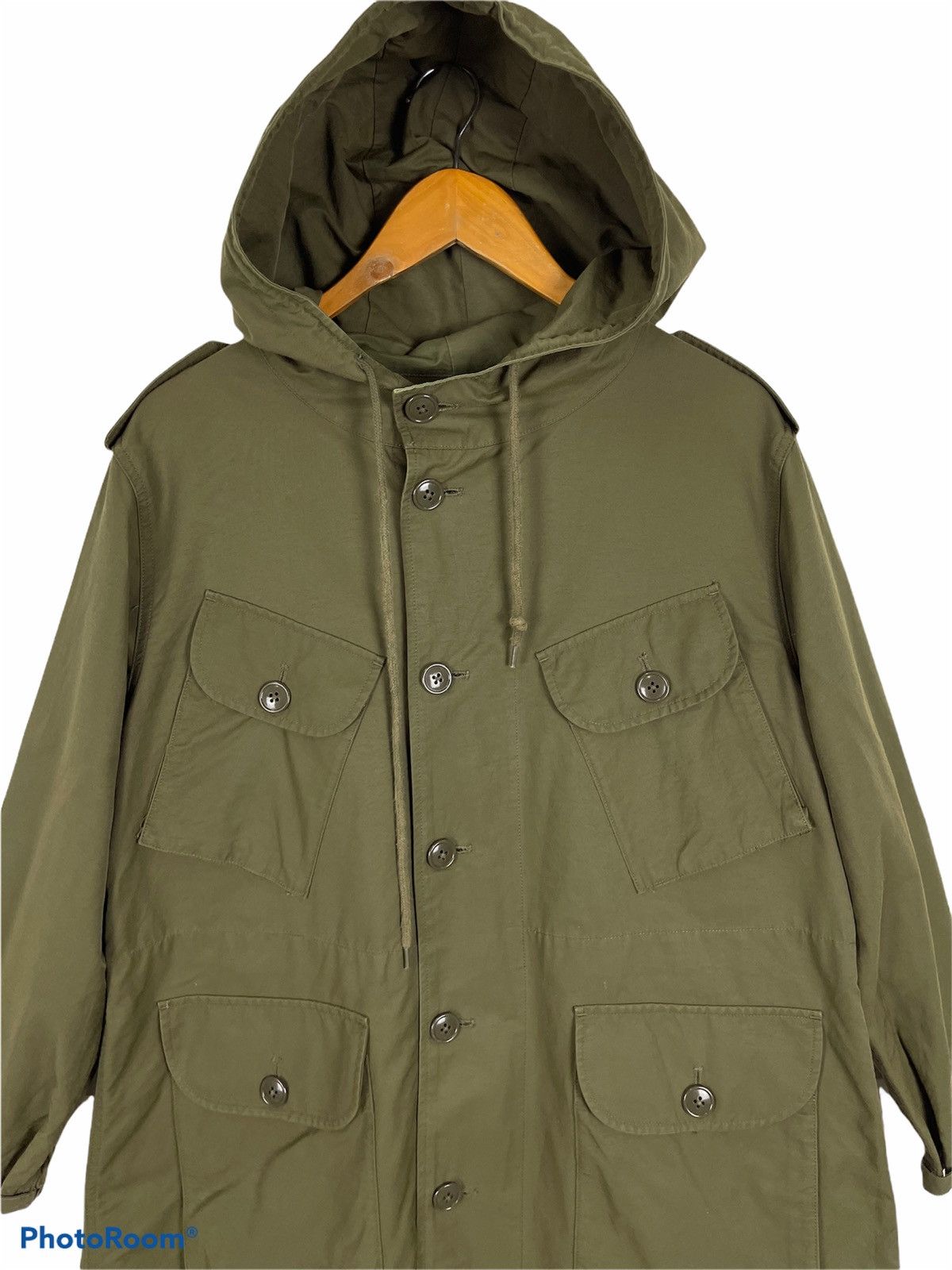 Beams Plus Green Patches Pockets BEAMS BOY Parkas Hoodie Size US M / EU 48-50 / 2 - 2 Thumbnail