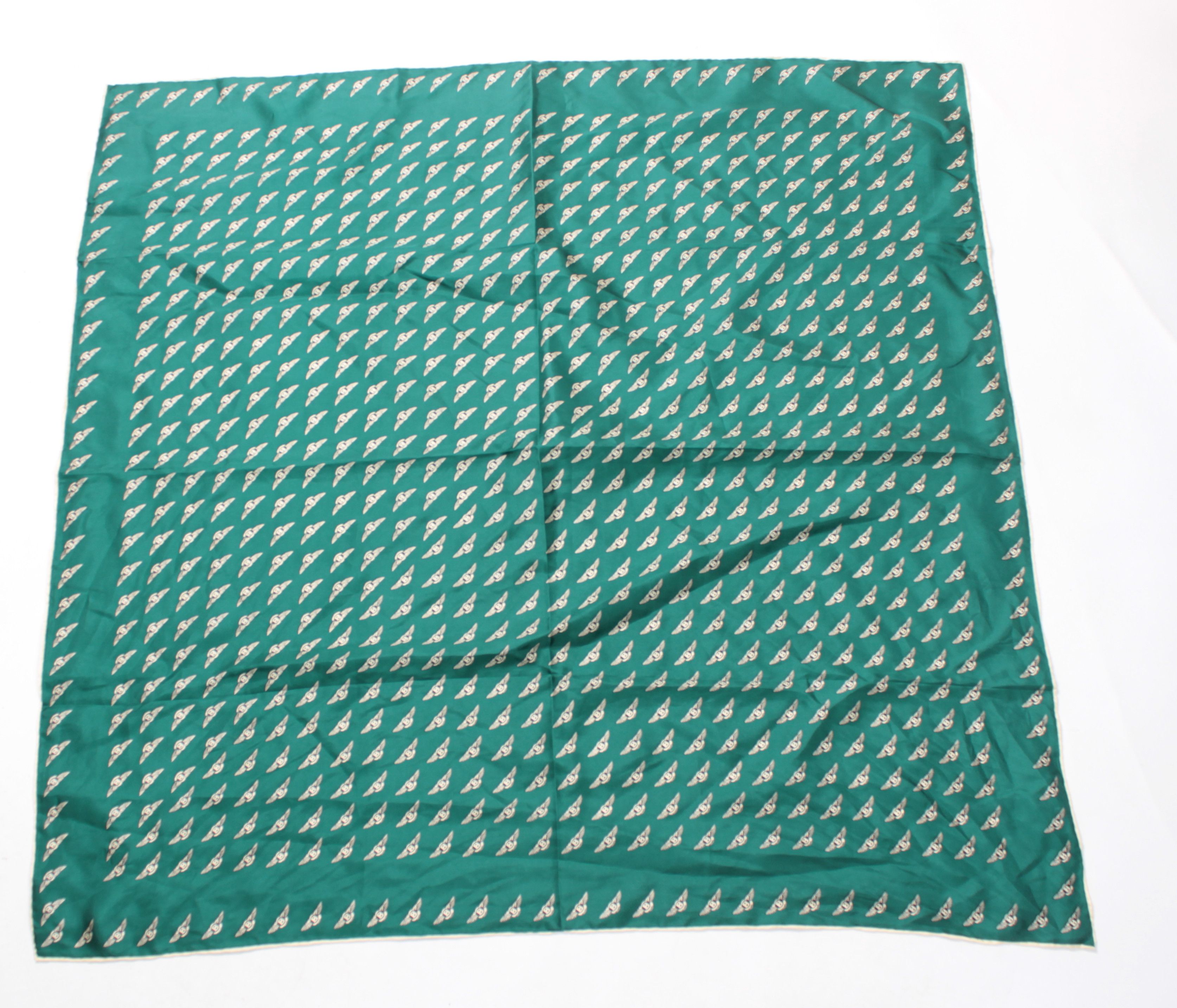 BLACK FRIDAY SALE🆘 🔥🔥 MONOGRAM GREEN SILK SCARF