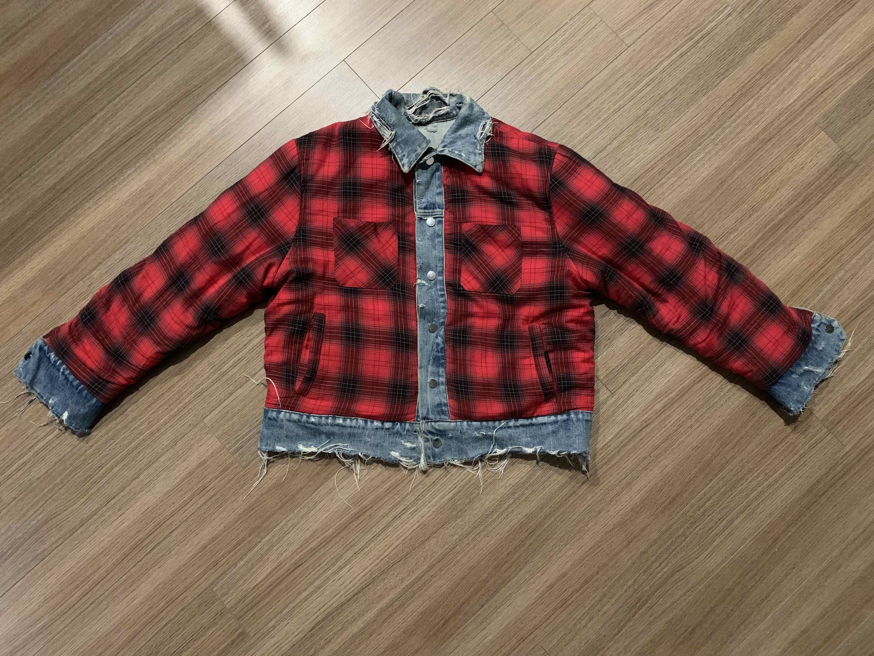 Amiri reversible denim jacket best sale