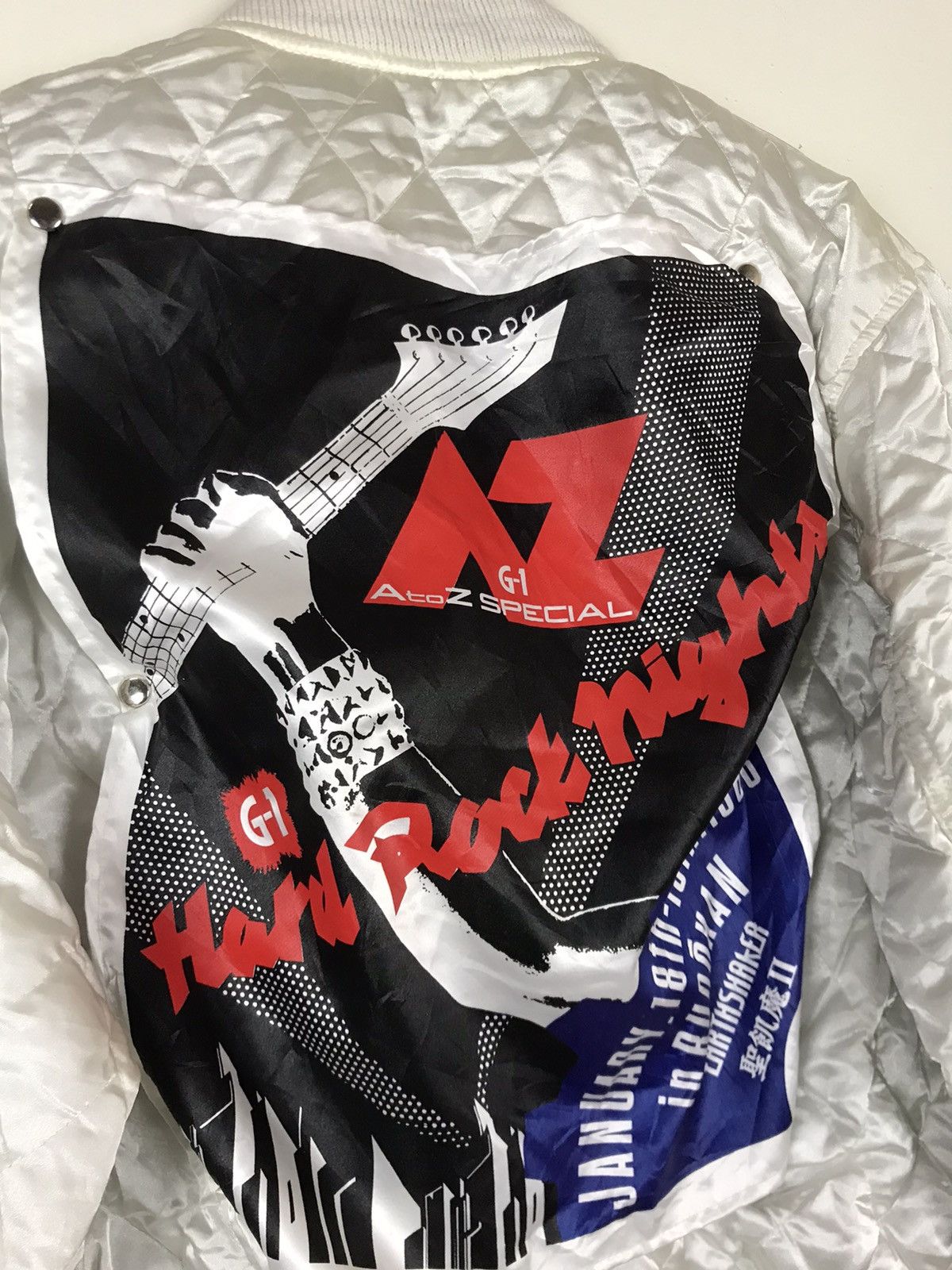 Japanese Brand × Vintage 80s Earth Shaker Hard Rock Nights Staff Quilted Bomber Size US M / EU 48-50 / 2 - 5 Thumbnail