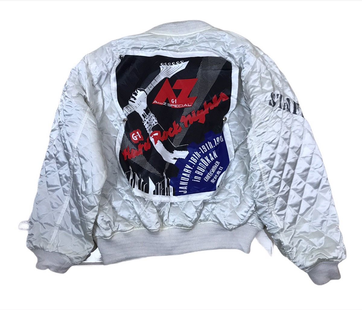 Japanese Brand × Vintage 80s Earth Shaker Hard Rock Nights Staff Quilted Bomber Size US M / EU 48-50 / 2 - 2 Thumbnail