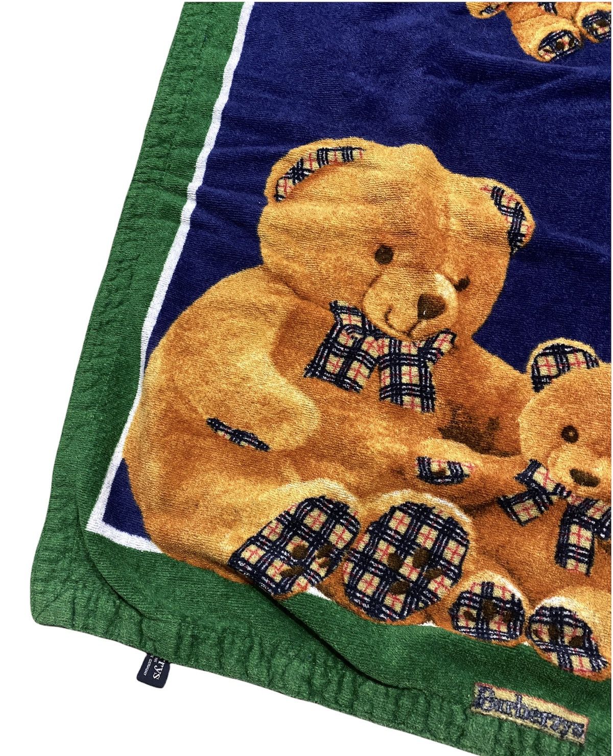 Burberry 🔥Vintage Burberrys Bear Towel/Rare Burberry Bears Towel Size ONE SIZE - 4 Thumbnail