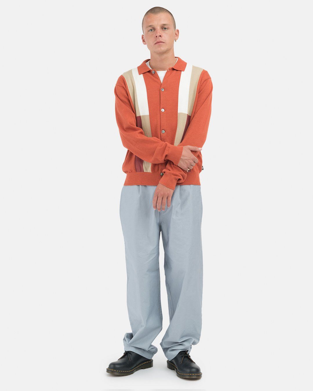 STUSSY COLOR BLOCK SWEATER