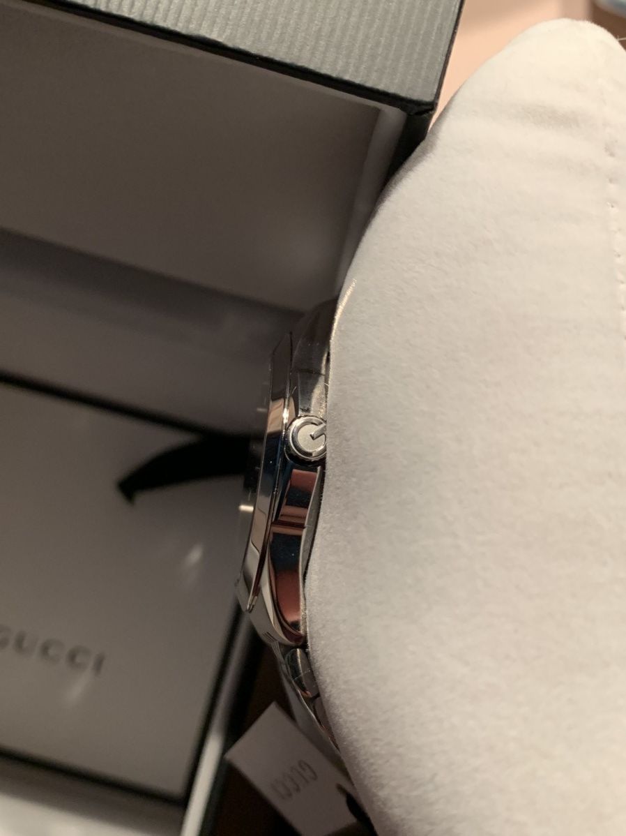 Designer × Gucci *RARE* New Gucci Stainless Steel Invisible Clasp Watch Size ONE SIZE - 3 Thumbnail
