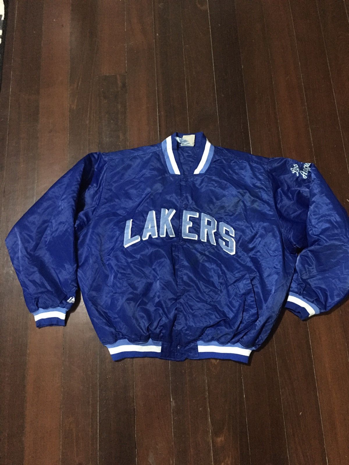 NBA × NFL × NHL Vintage 90s LAKERS famous NBA team kobe bryant varsity Size US XXL / EU 58 / 5 - 3 Thumbnail