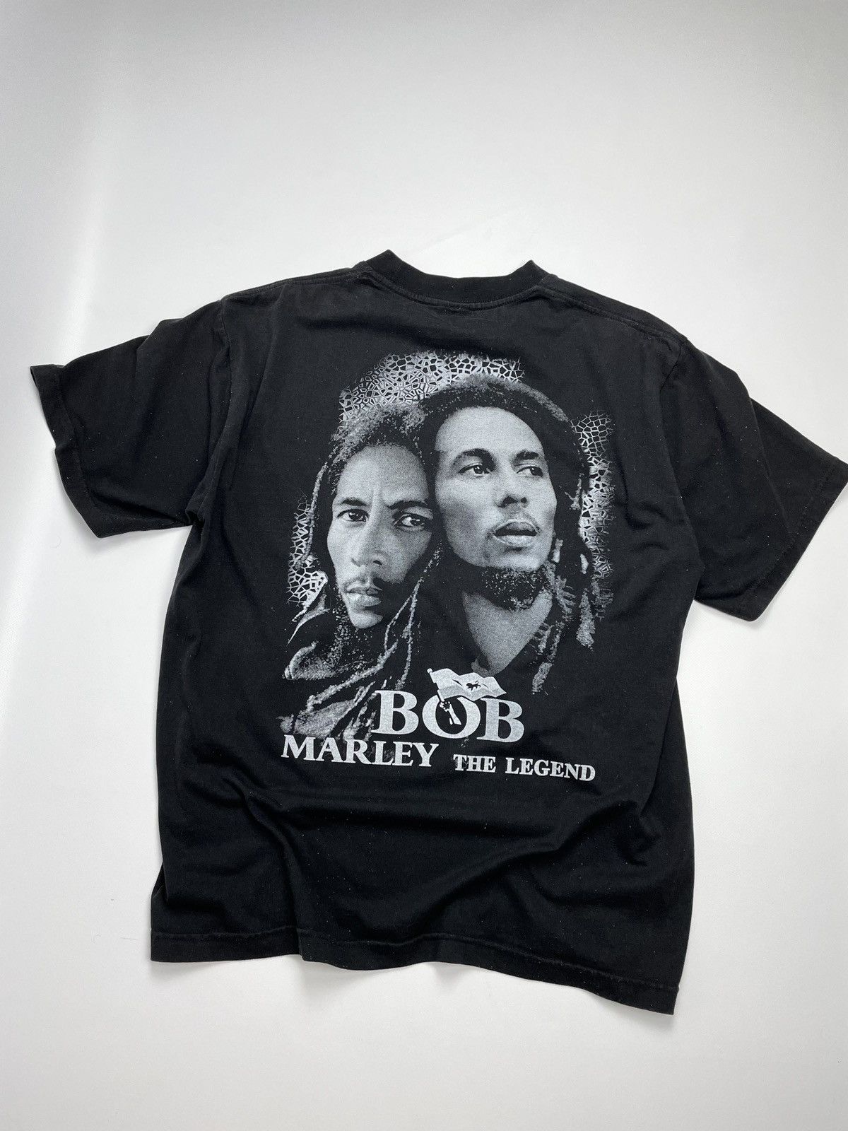 Band Tees × Bob Marley × Vintage Vintage 90s Bob Marley The Legend Band T-Shirt Size US XL / EU 56 / 4 - 3 Thumbnail