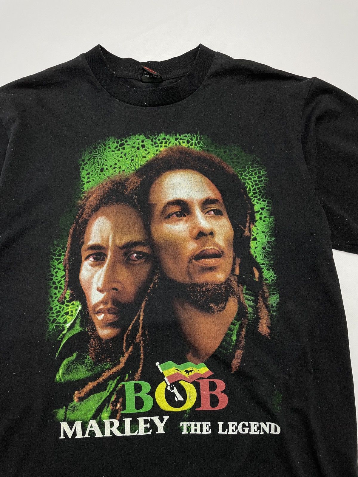 Band Tees × Bob Marley × Vintage Vintage 90s Bob Marley The Legend Band T-Shirt Size US XL / EU 56 / 4 - 2 Thumbnail