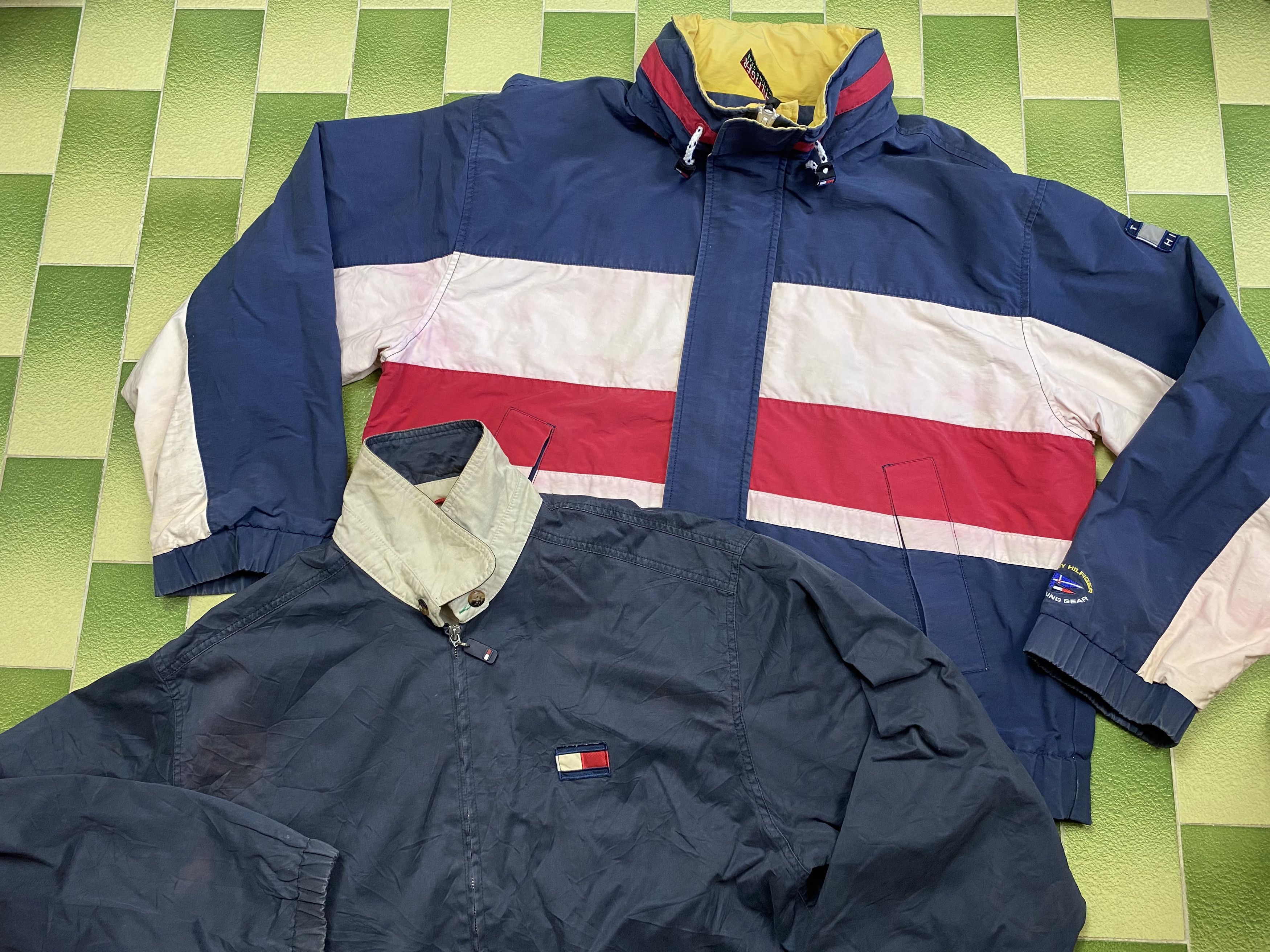 Vintage 2 Vtg Tommy Sailing Gear Hoodie Jacket & Vtg Tommy Jacket Grailed