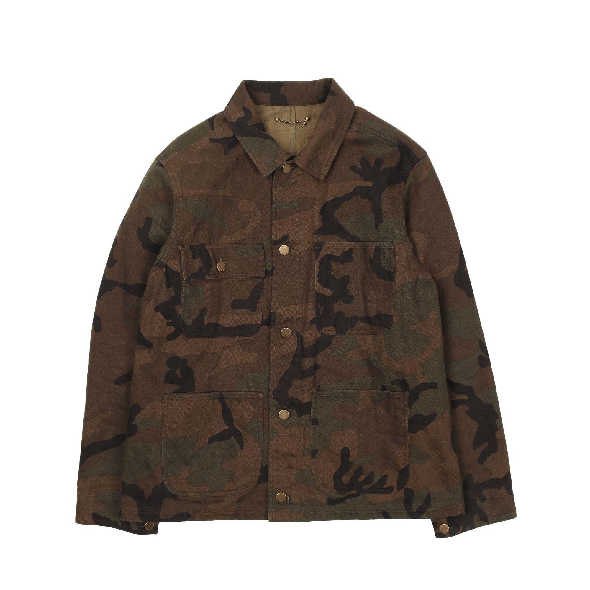 Louis Vuitton Louis Vuitton x Supreme Camo Jacquard Denim Chore Jacket ...