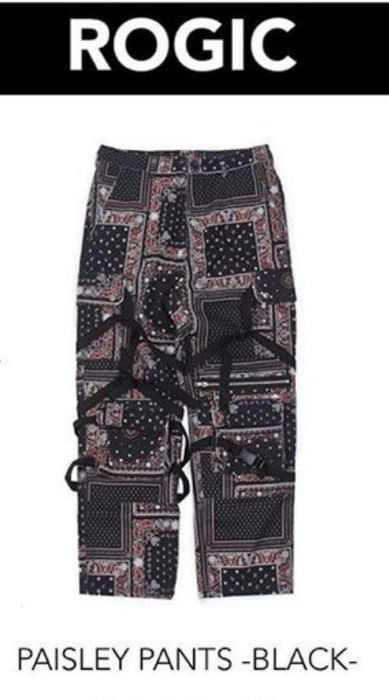 Rogic Rogic Paisley Pants - Black (only release in jp) | Grailed