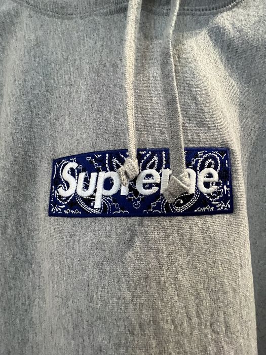 Supreme Supreme Bandana Box Logo Hoodie | Grailed