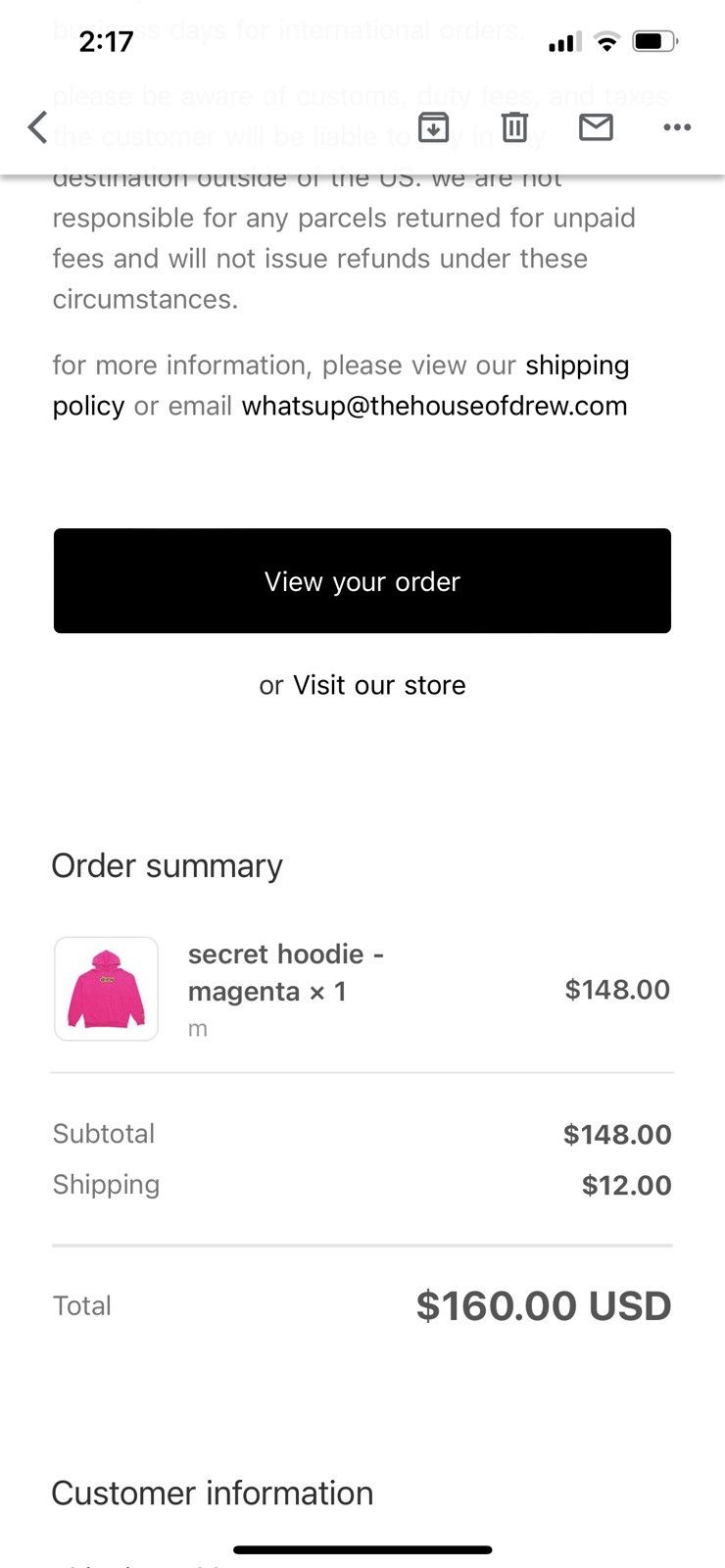 Drew House Drew house mascot hoodie magenta Grailed