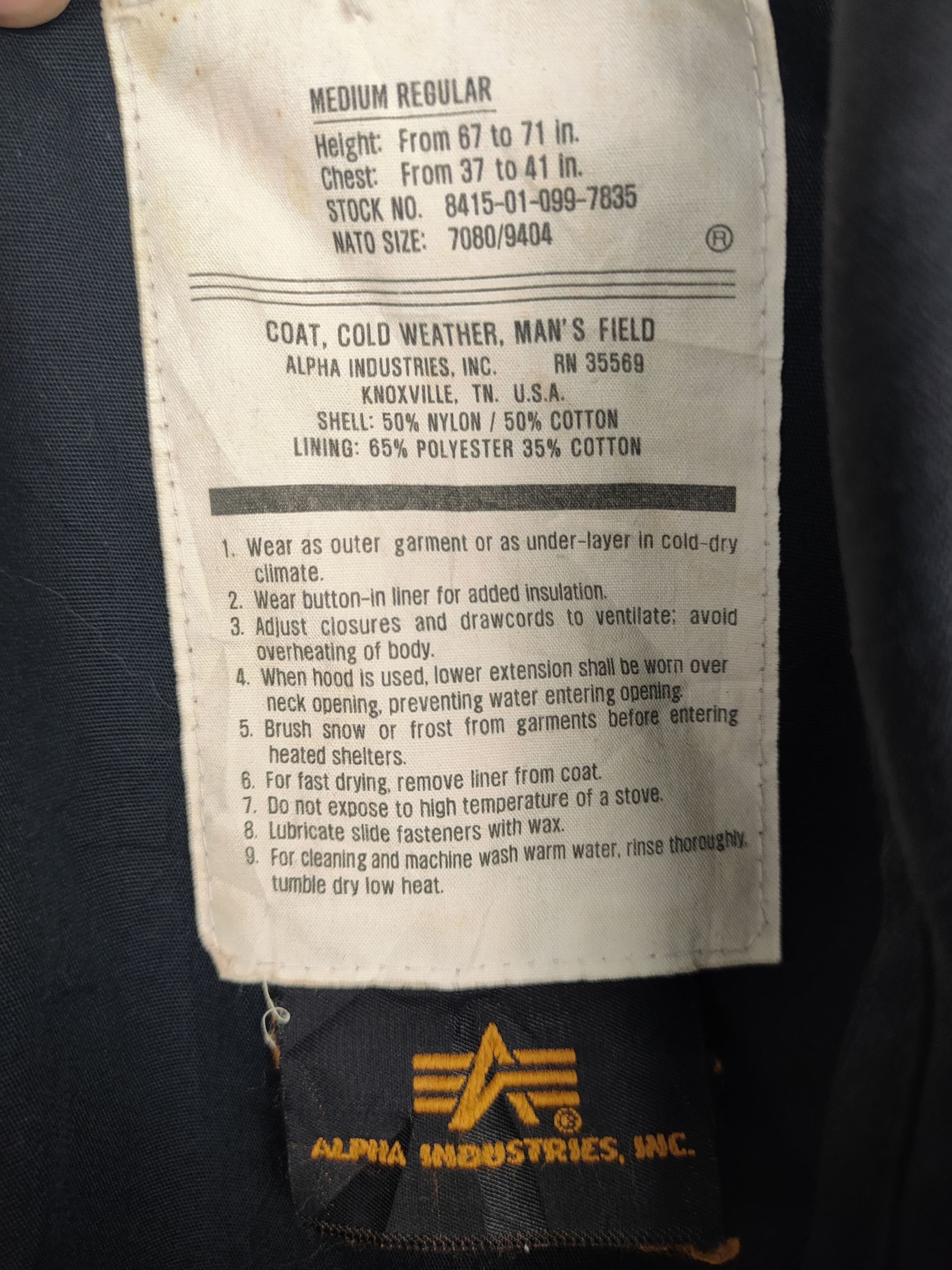 Alpha Industries Vintage Alpha Industries Military Jacket Parka Size US L / EU 52-54 / 3 - 8 Thumbnail