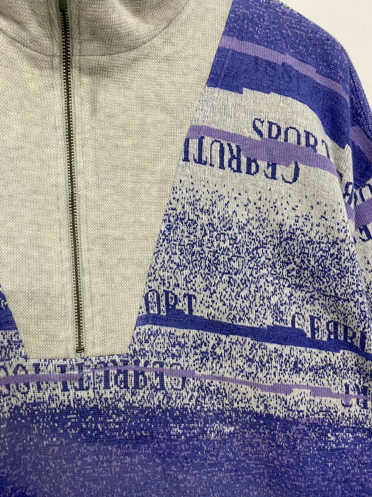Cerruti 1881 × Vintage Vintage Cerutti 1881 Sweatshirt Halfzipper Fullprint Medium Size US M / EU 48-50 / 2 - 4 Thumbnail