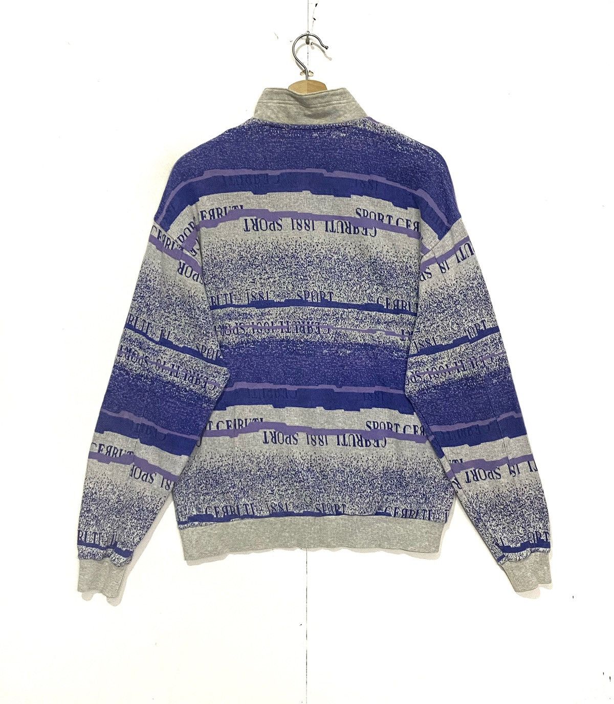 Cerruti 1881 × Vintage Vintage Cerutti 1881 Sweatshirt Halfzipper Fullprint Medium Size US M / EU 48-50 / 2 - 2 Thumbnail