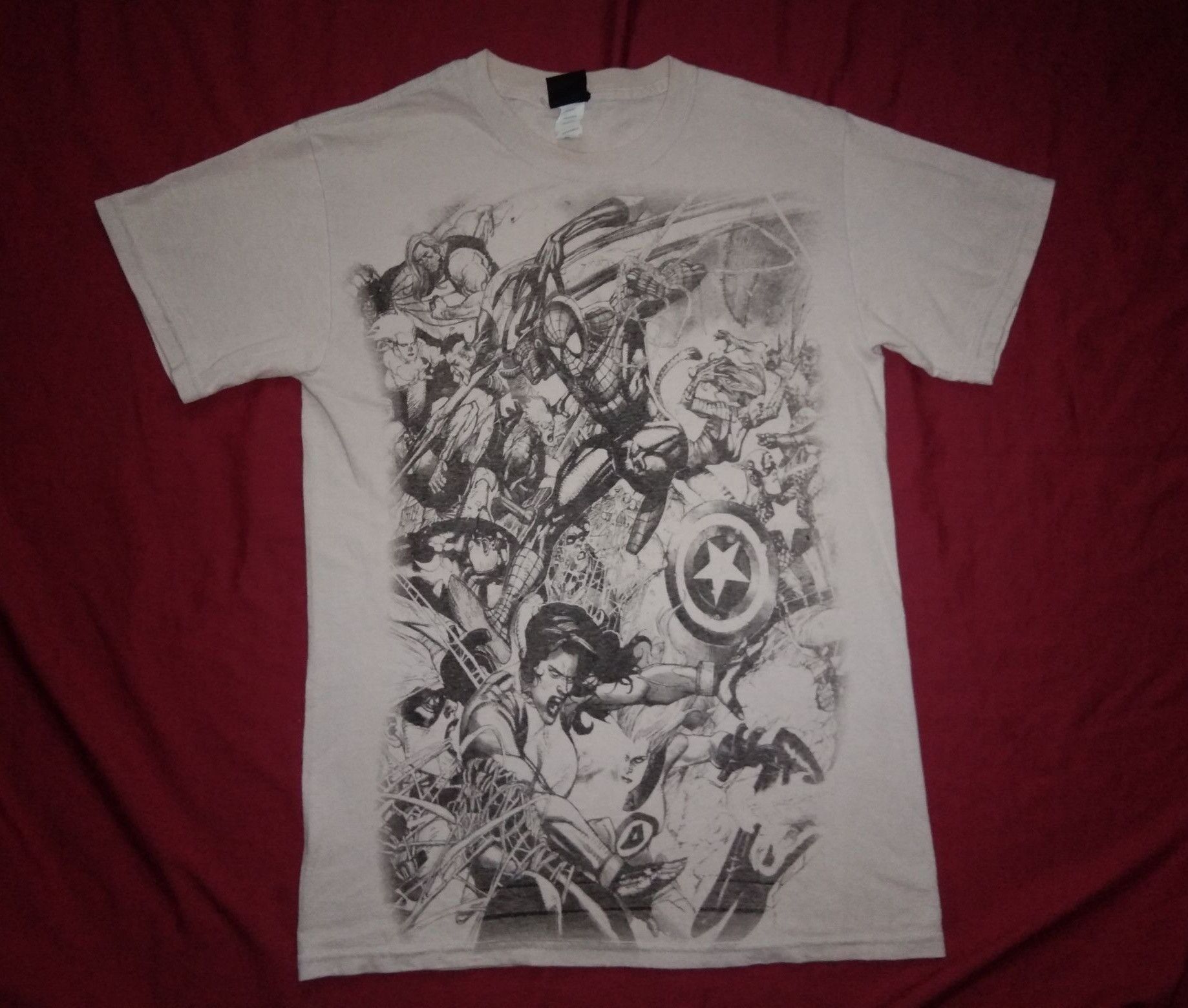 Mad Engine × Marvel Comics × Vintage Vtg Y2K Marvel 2006 Marvel Civil War Leinil Francis Yu Size US S / EU 44-46 / 1 - 2 Thumbnail