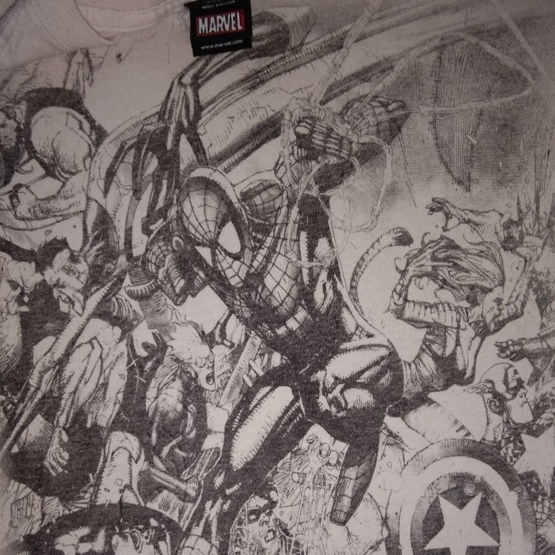 Mad Engine × Marvel Comics × Vintage Vtg Y2K Marvel 2006 Marvel Civil War Leinil Francis Yu Size US S / EU 44-46 / 1 - 1 Thumbnail