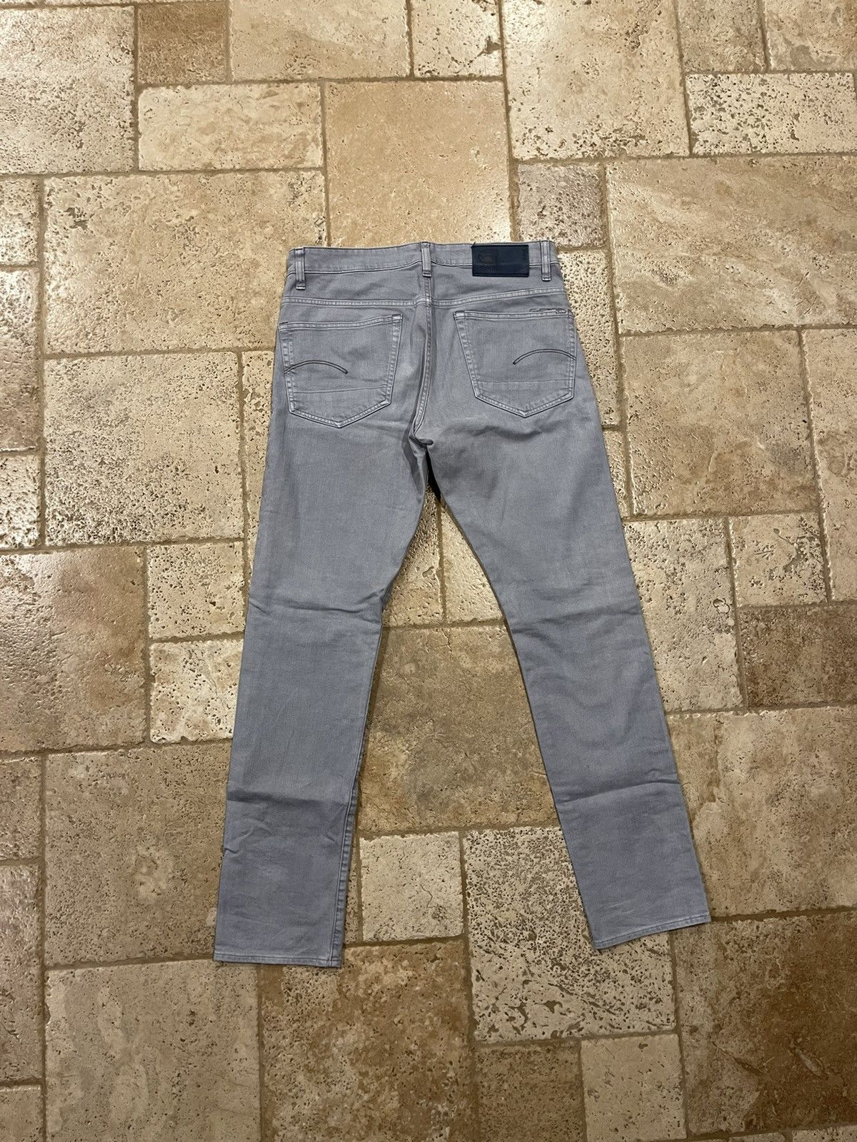 G-Star G-Star Raw 3301 Tapered Grey Denim Jeans Pants Size US 34 / EU 50 - 2 Thumbnail