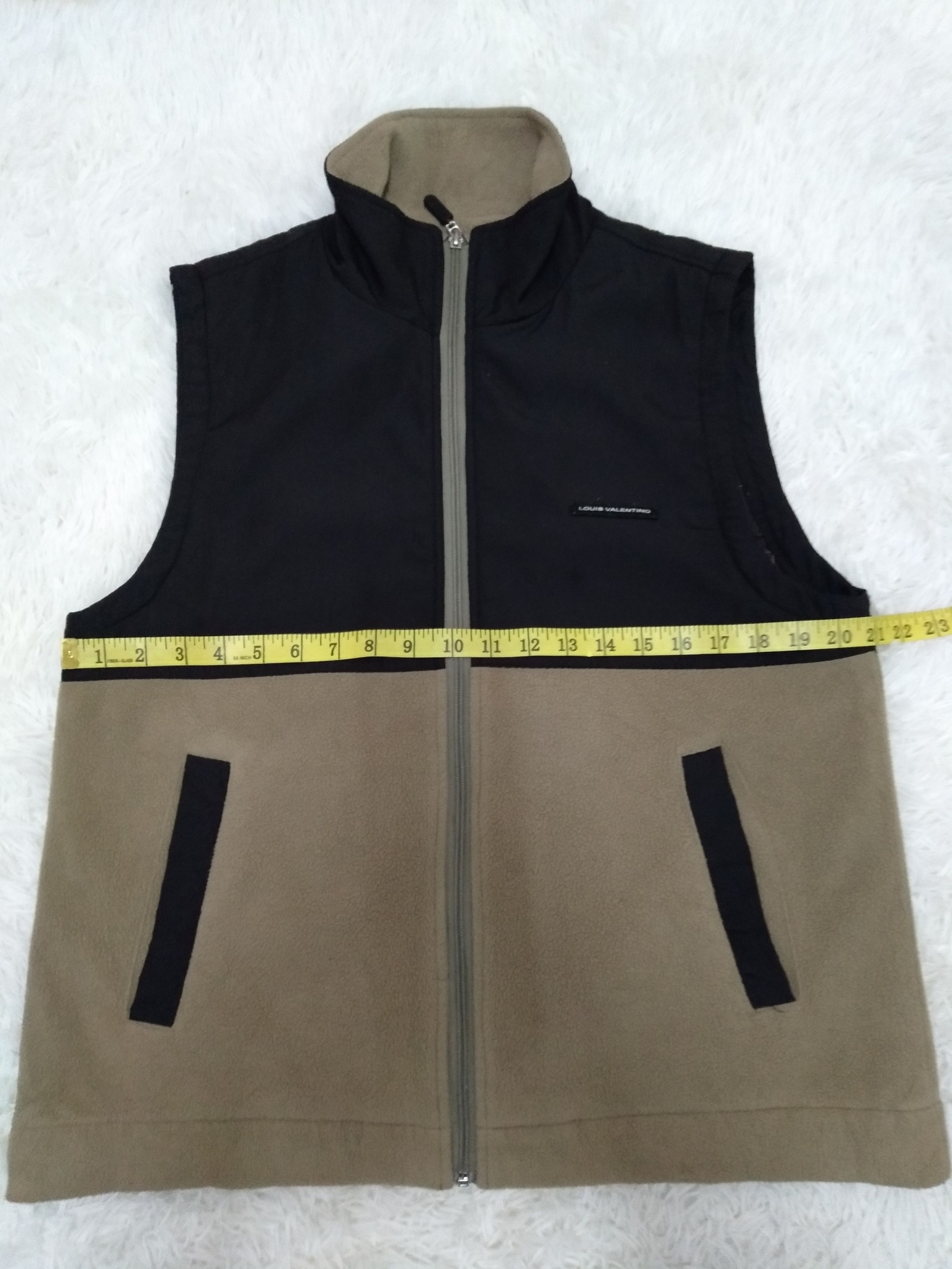 Vintage Louis Valentino Fleece Zipper Vest Golf