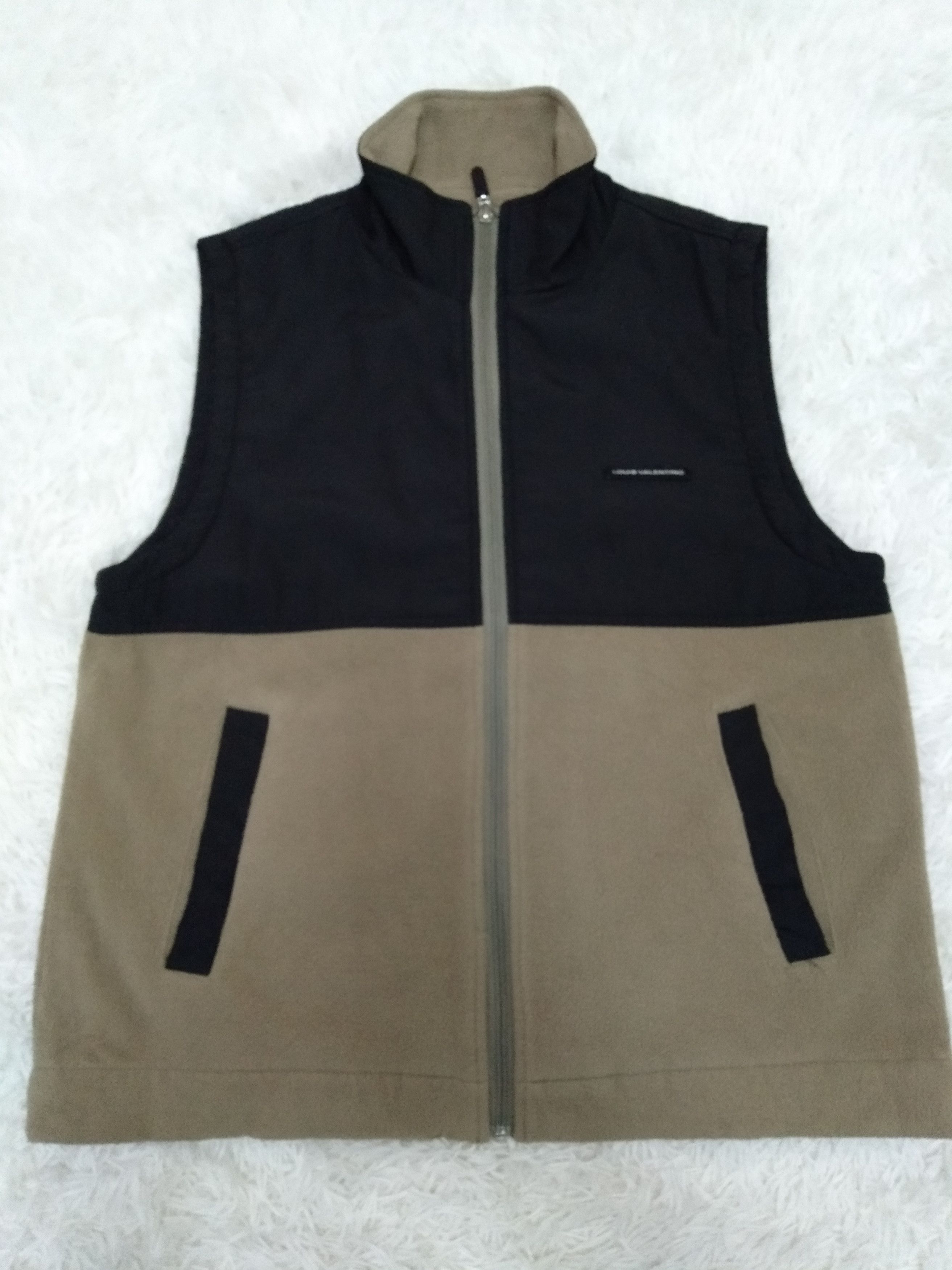 Vintage Louis Valentino Fleece Zipper Vest Golf