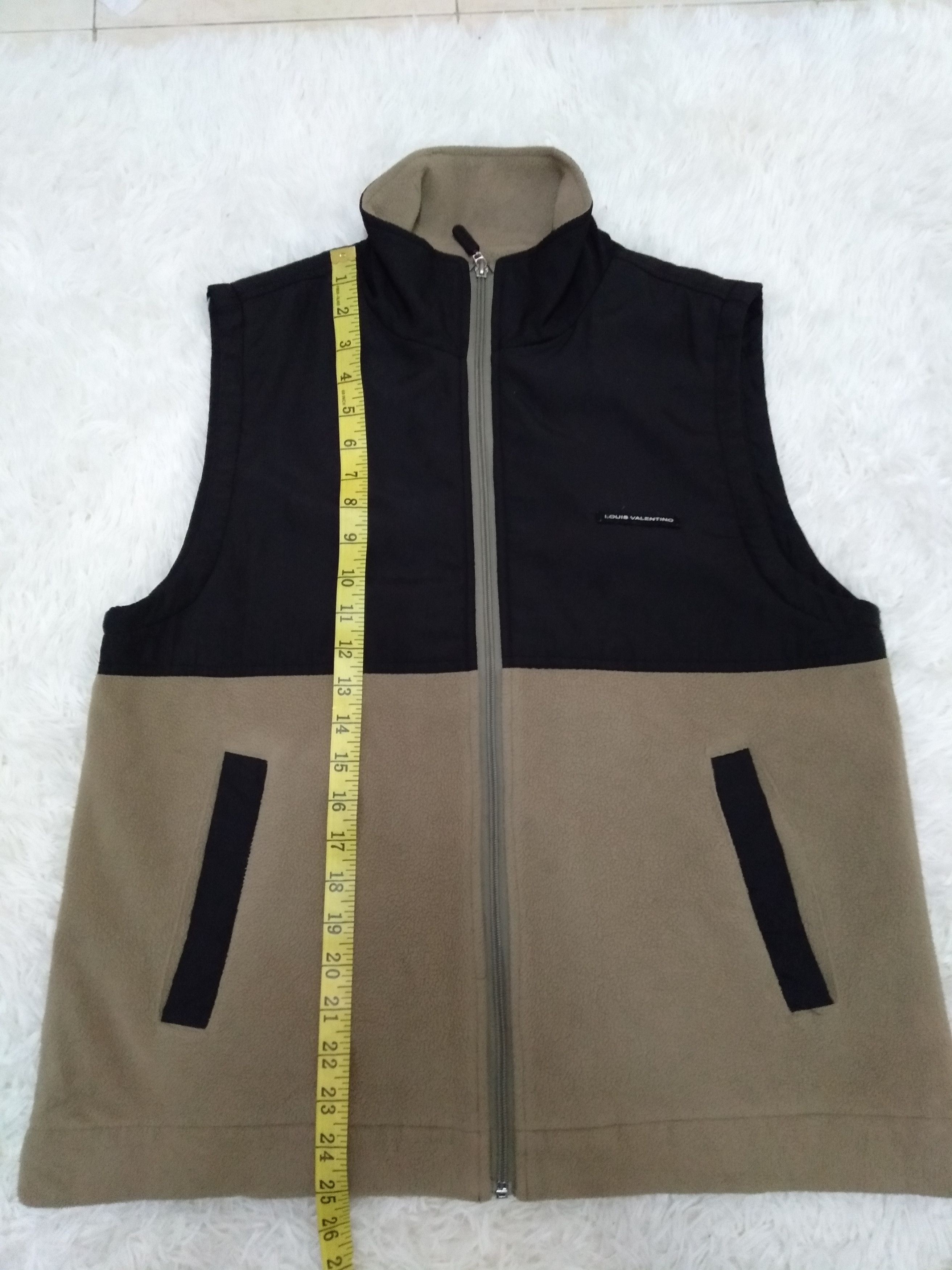 Vintage Louis Valentino Fleece Zipper Vest Golf
