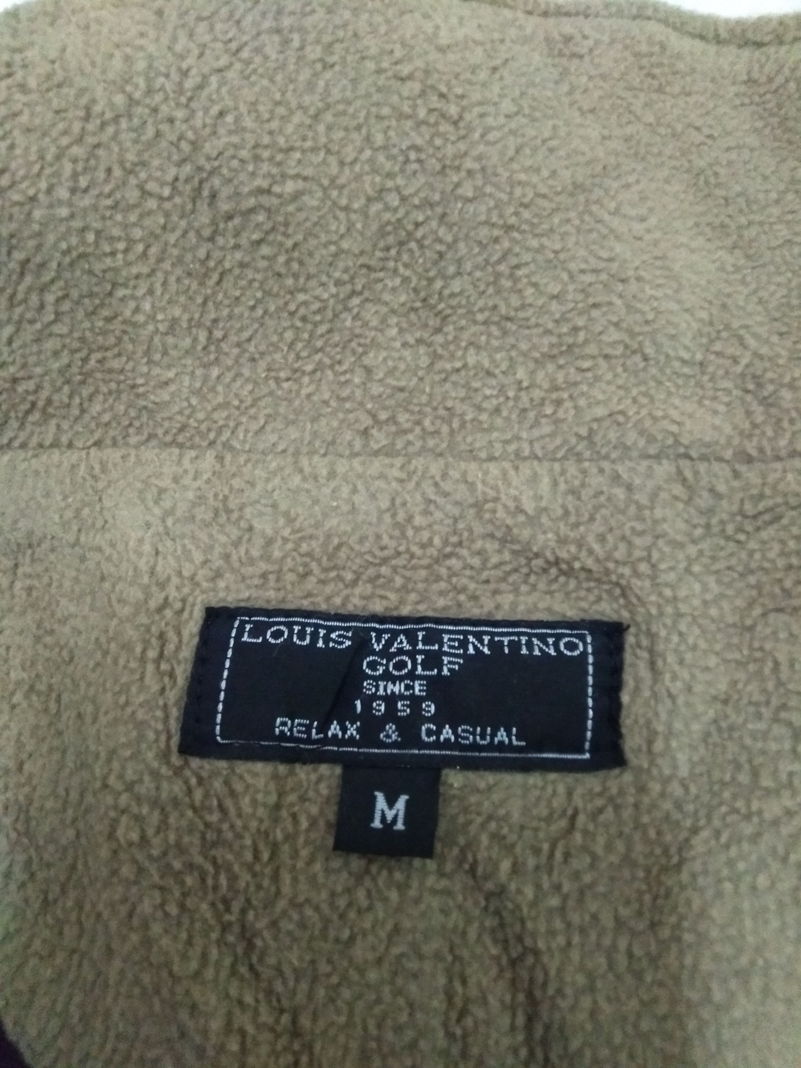 Vintage Louis Valentino Fleece Zipper Vest Golf