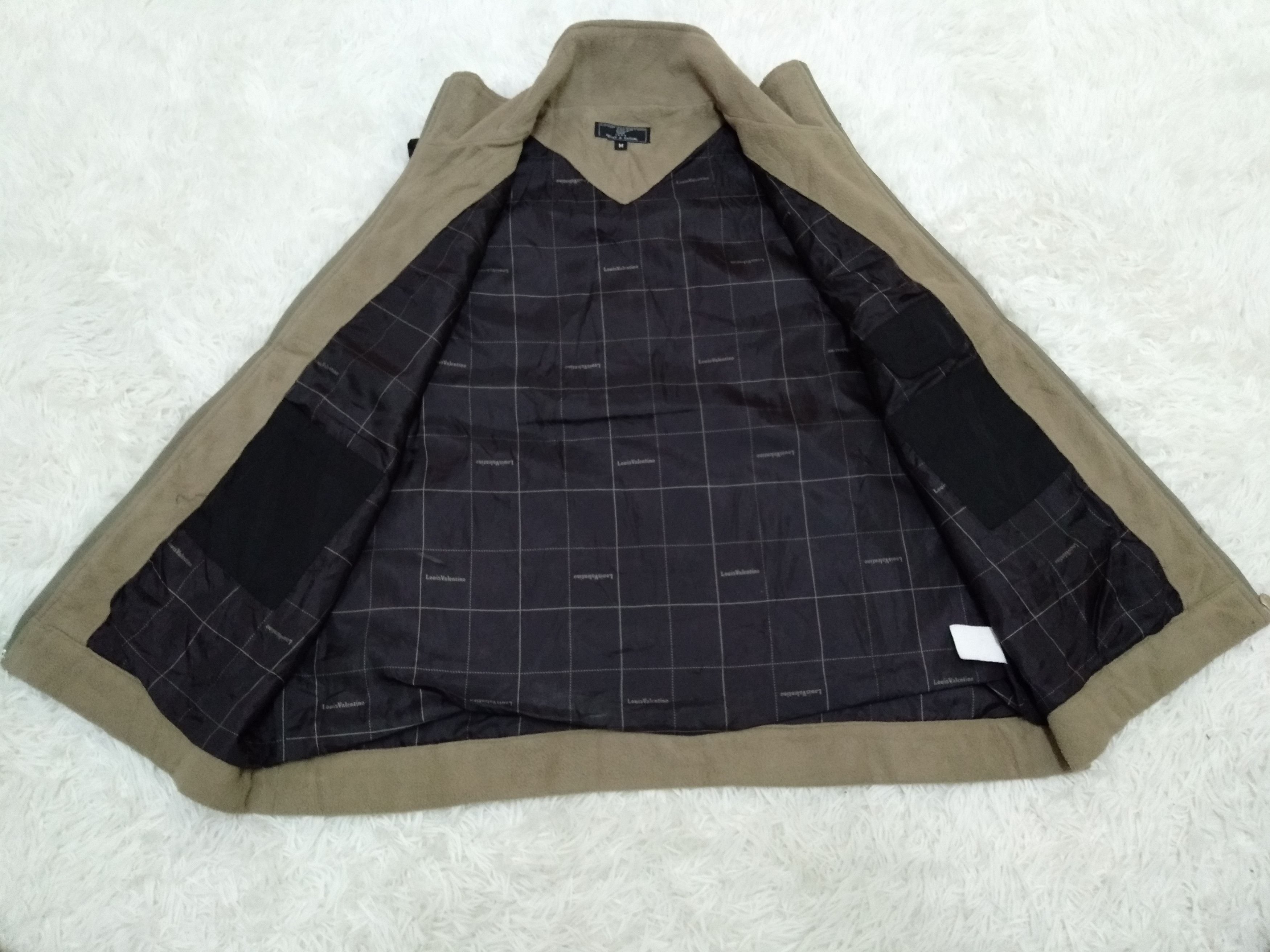 Vintage Louis Valentino Fleece Zipper Vest Golf