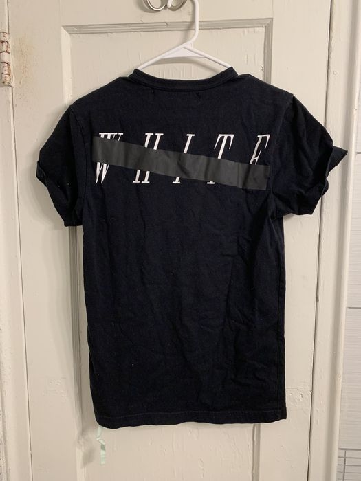 off white skull mirror tee