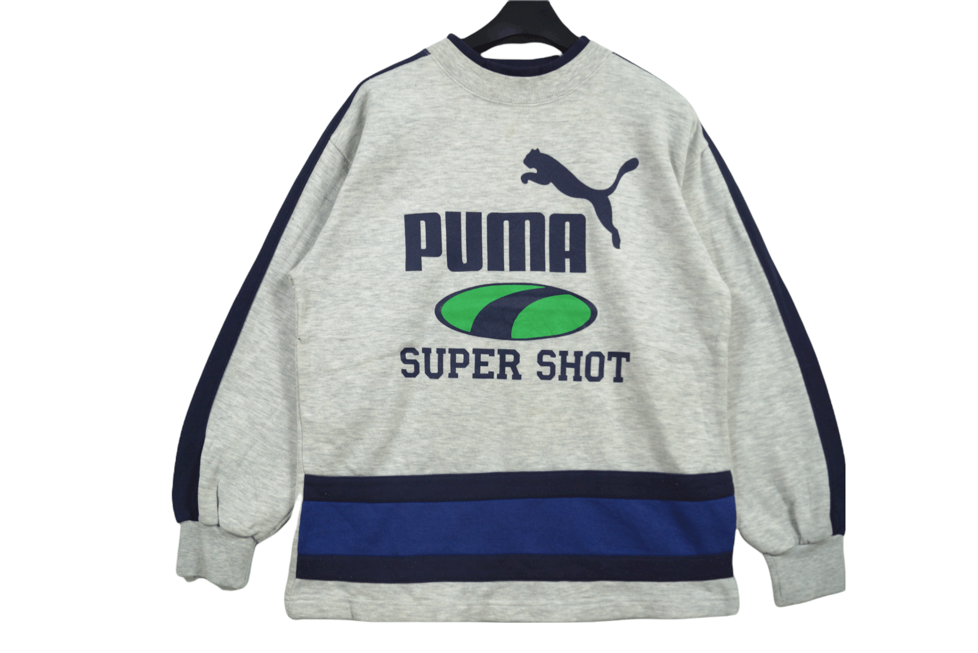 Rare!! Vintage Sportwear Puma Super Shot Big logo