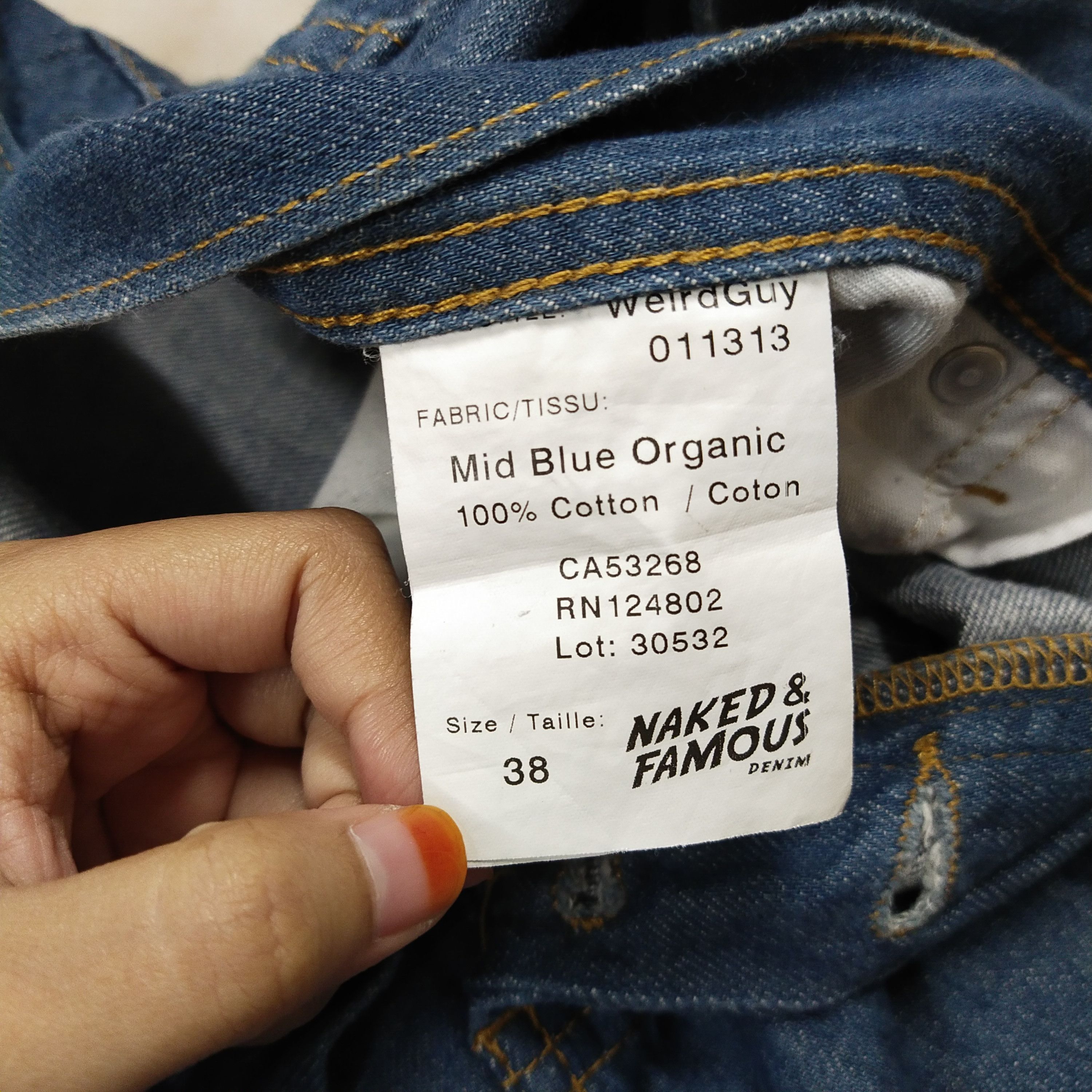 Japanese Brand × Naked & Famous Naked & Famous Jeans loose Fit Size US 38 / EU 54 - 8 Thumbnail
