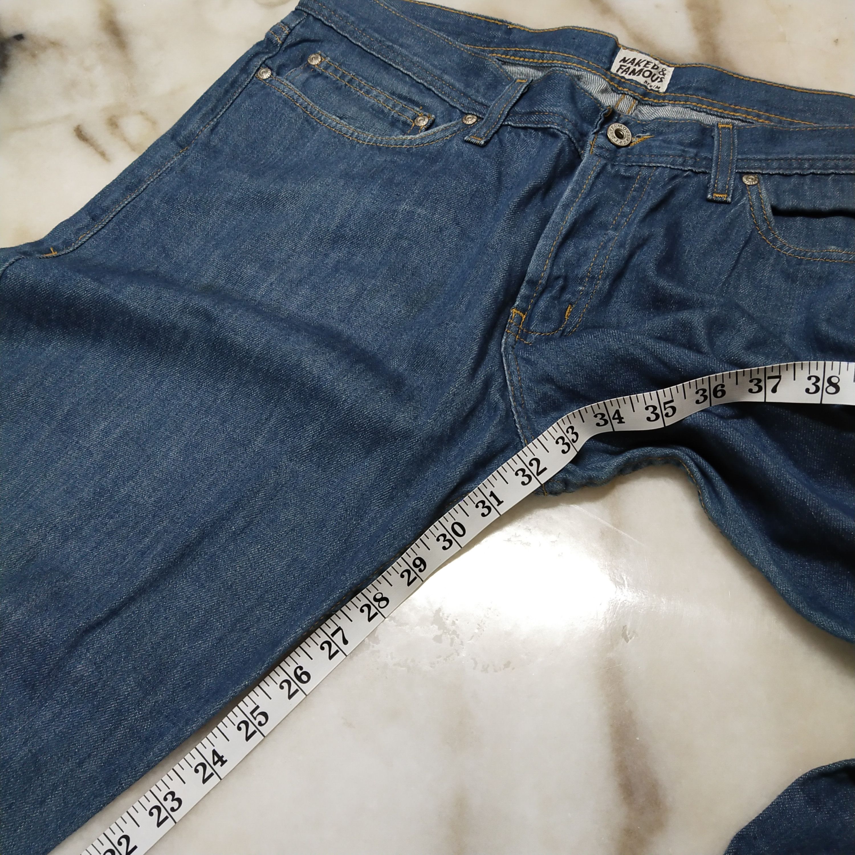 Japanese Brand × Naked & Famous Naked & Famous Jeans loose Fit Size US 38 / EU 54 - 18 Thumbnail