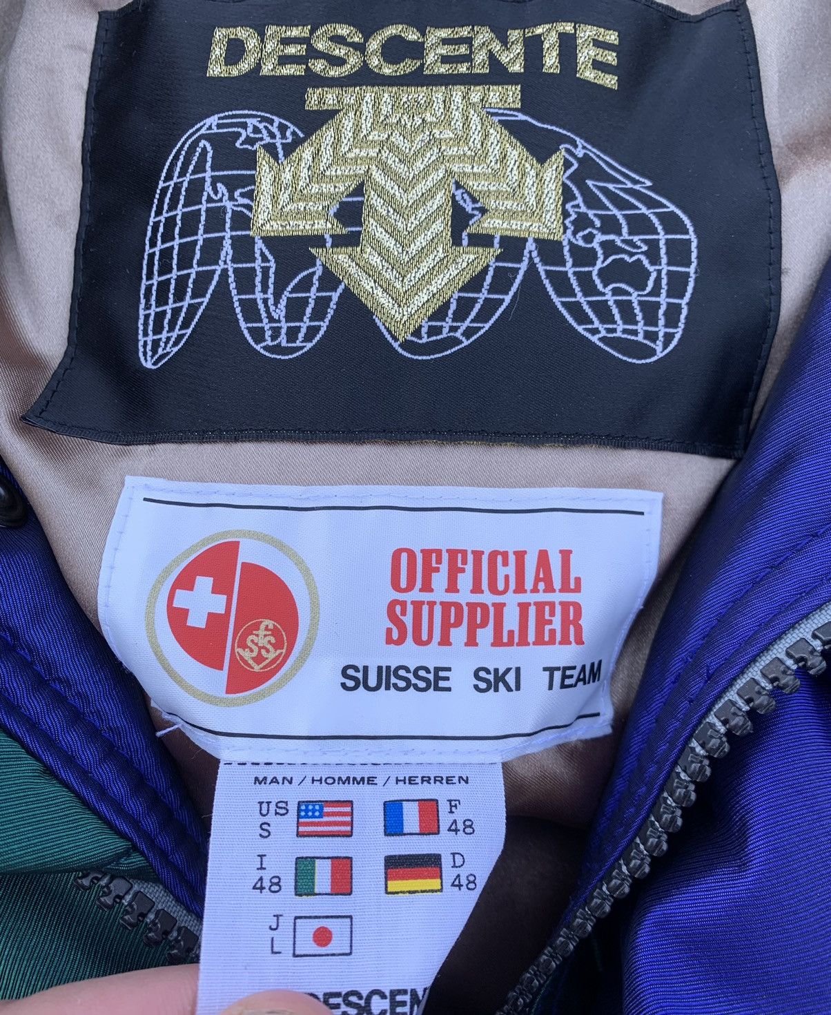Descente × Vintage Descente suisse ski team vintage suit sdx Switzerland team Size US S / EU 44-46 / 1 - 8 Thumbnail