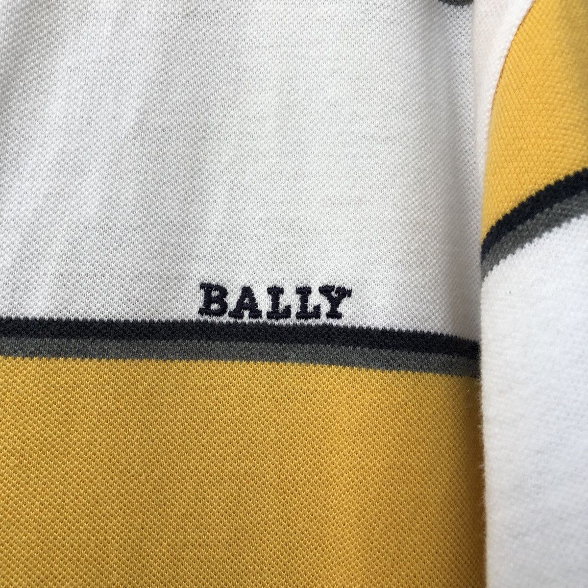 Bally Vintage Bally Collar Polos Srtipe T-Shirt Made in Italy Size US M / EU 48-50 / 2 - 3 Thumbnail