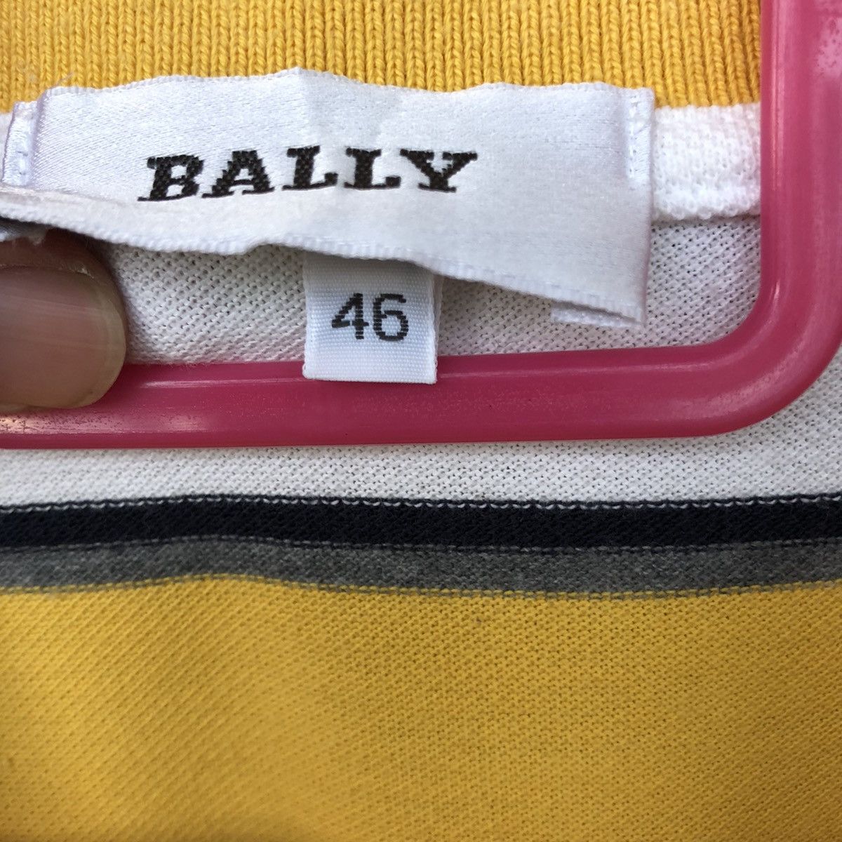Bally Vintage Bally Collar Polos Srtipe T-Shirt Made in Italy Size US M / EU 48-50 / 2 - 4 Thumbnail