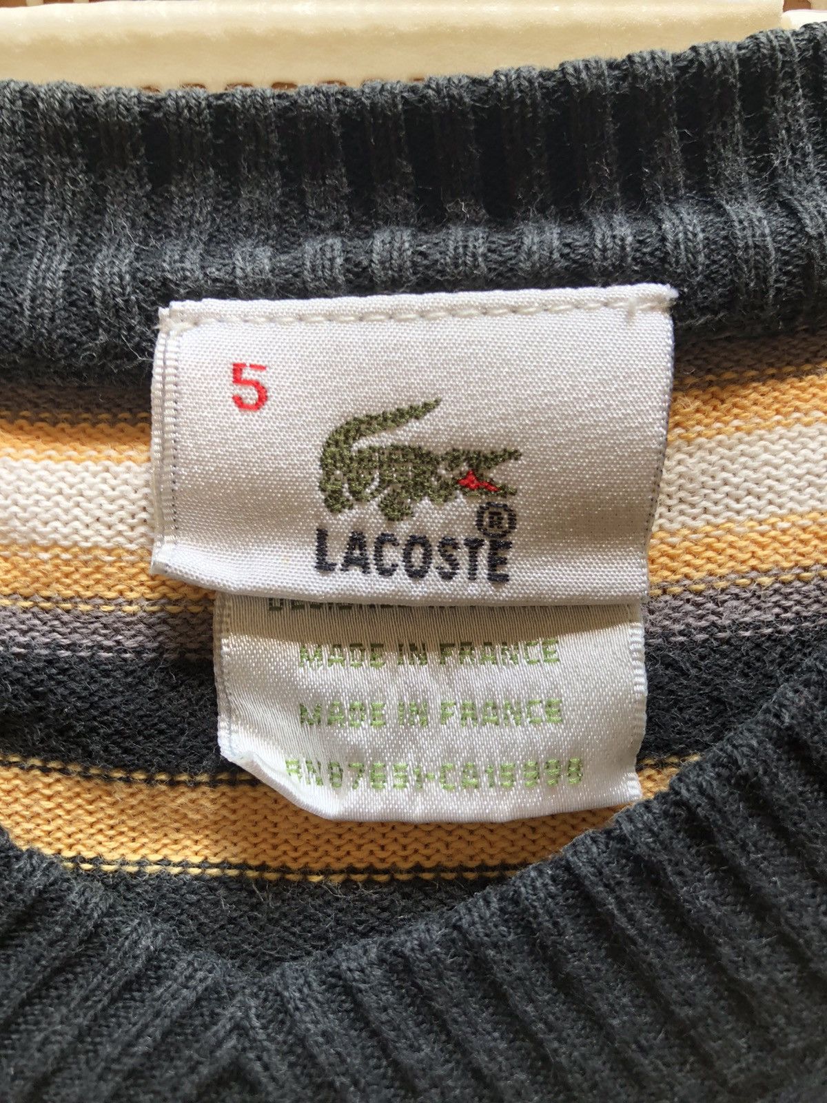 Homespun Knitwear 🔥 Lacoste v-neck Knitwear, Made in France Size US M / EU 48-50 / 2 - 6 Thumbnail