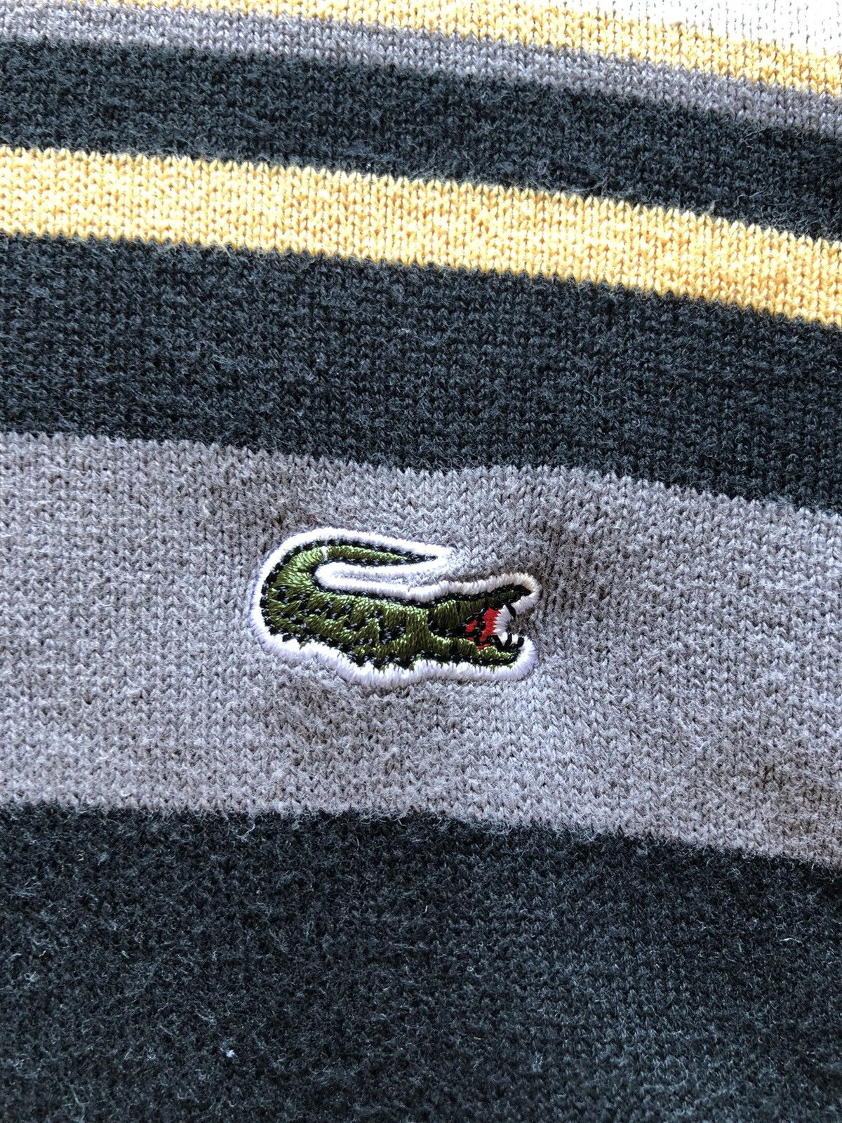 Homespun Knitwear 🔥 Lacoste v-neck Knitwear, Made in France Size US M / EU 48-50 / 2 - 5 Thumbnail