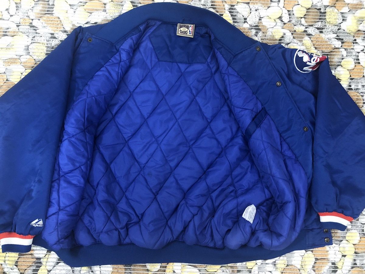 Majestic Vintage NETS Majestic NBA Varsity Jacket Size US XL / EU 56 / 4 - 11 Thumbnail