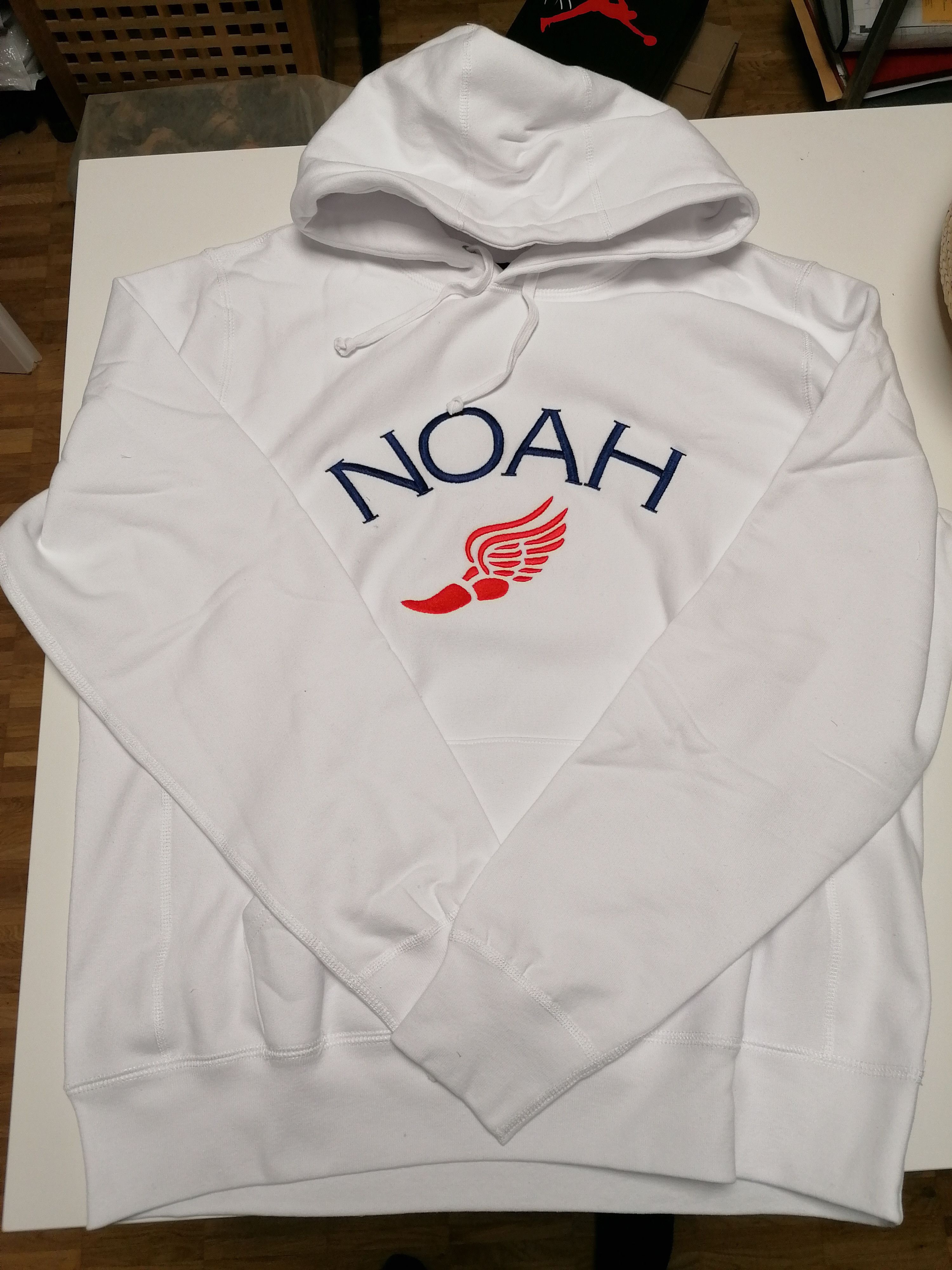 NOAH Embroidered Winged Foot Hoodie Release 2020 | Drops