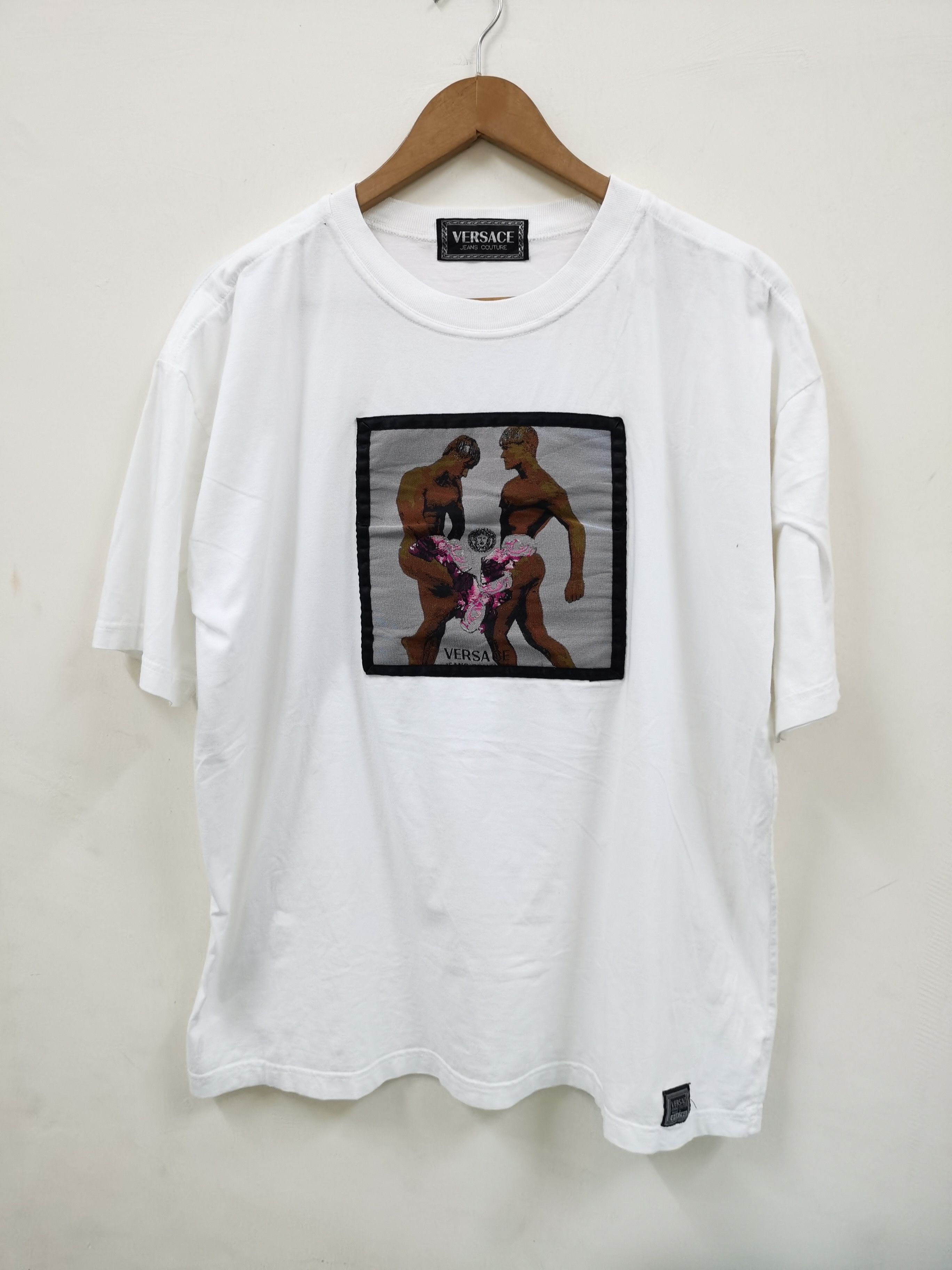 vintage bruce weber × versace tシャツ レア！VERSACE JEANS