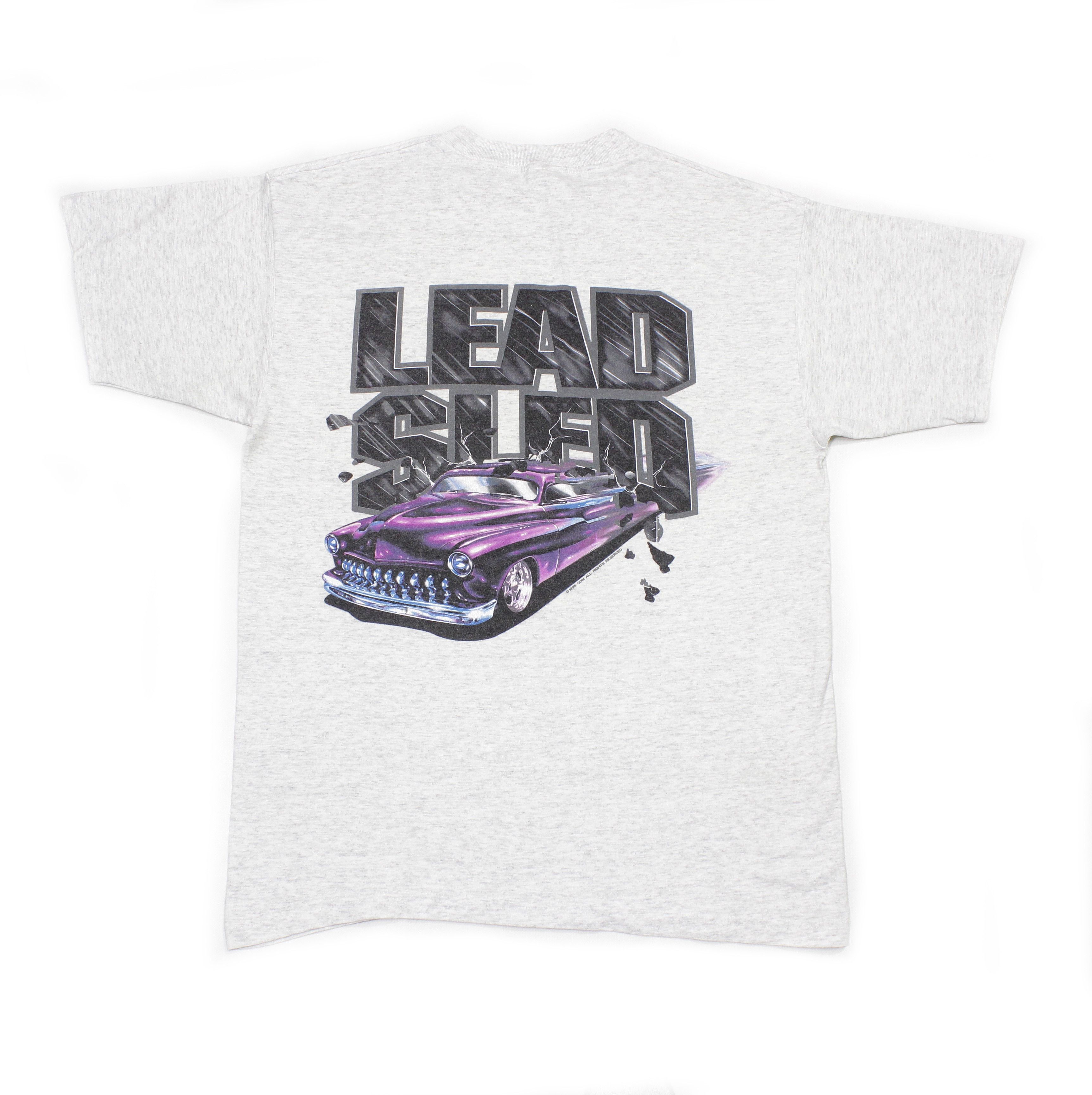 Vintage 1995 Lead Sled Car Printed T-Shirt Made in USA Size US L / EU 52-54 / 3 - 1 Thumbnail