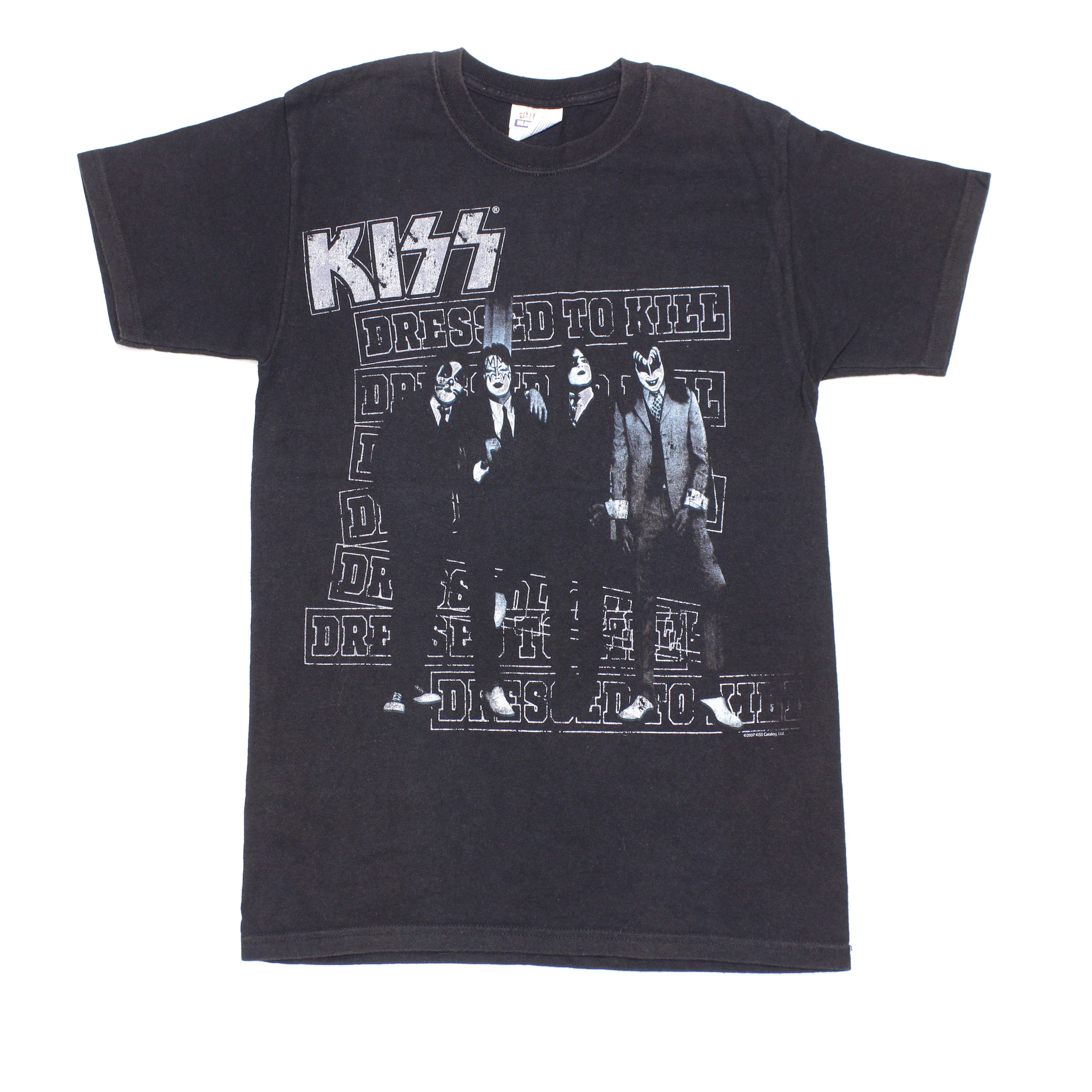 KISS 2007 "Dressed To Kill" Sun Faded T-Shirt Vintage Size US S / EU 44-46 / 1 - 1 Thumbnail