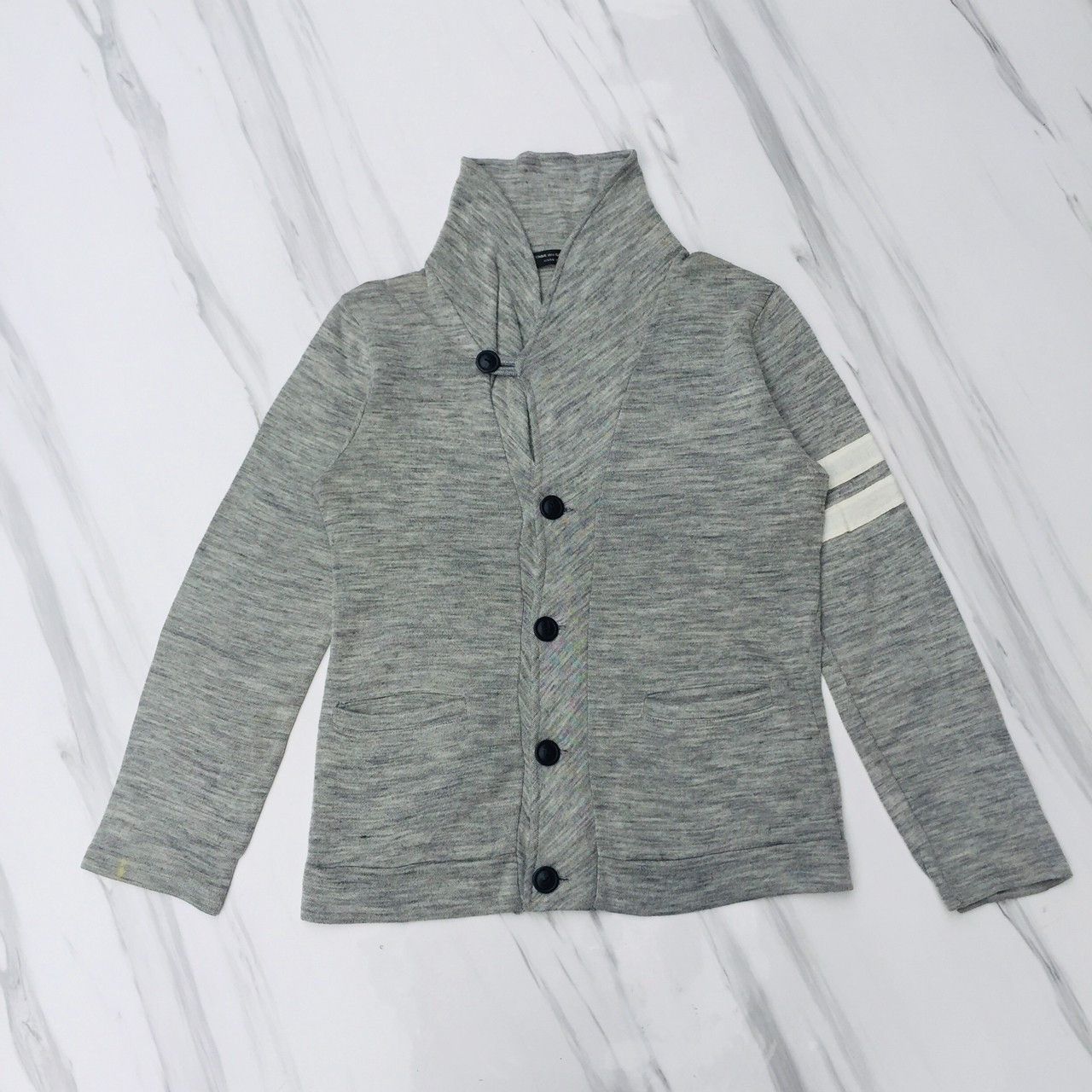 Comme des Garcons × Comme des Garcons Homme Plus × Junya Watanabe vintage cdg homme plus shawl collar sweater Size US S / EU 44-46 / 1 - 1 Thumbnail