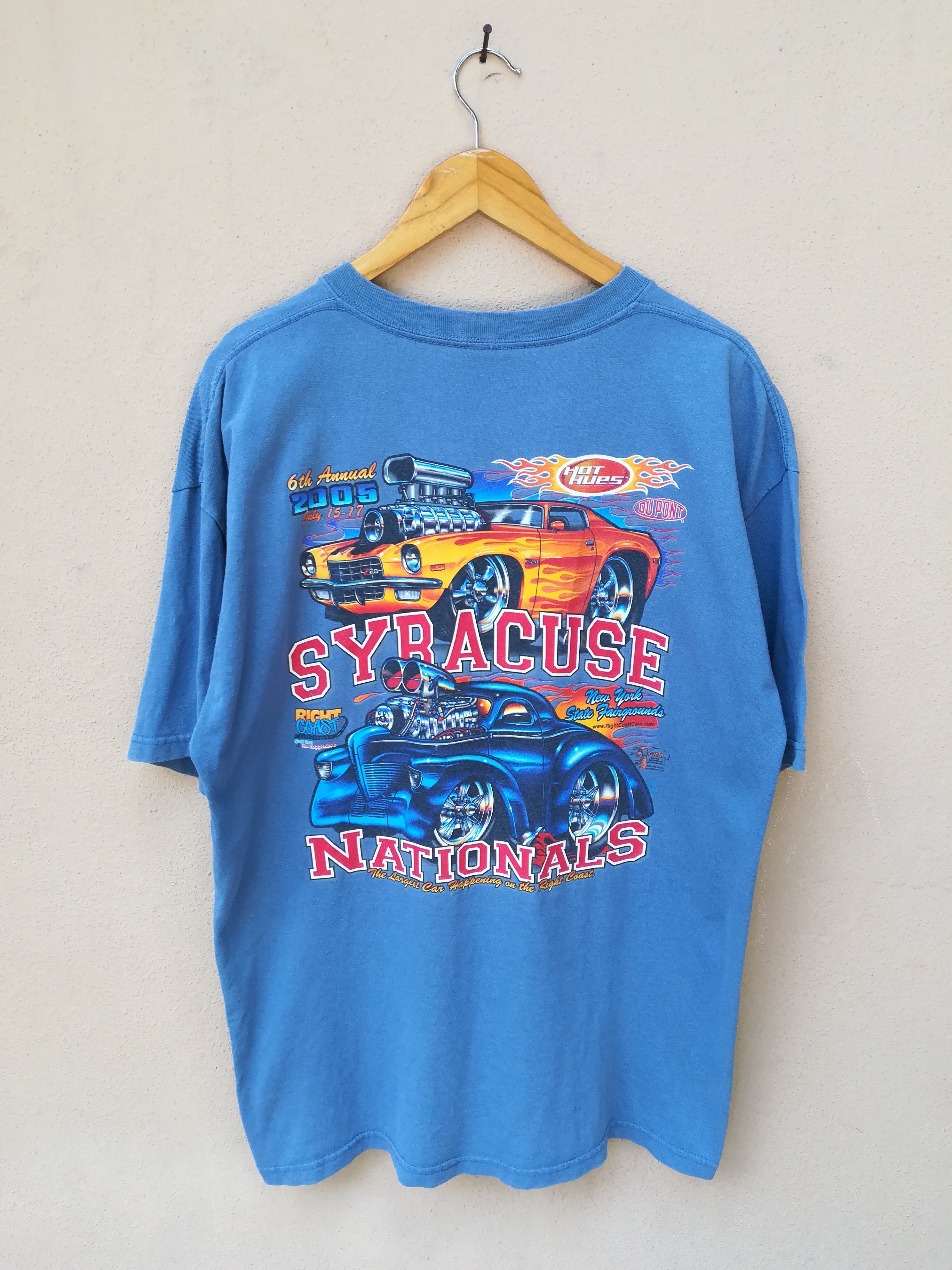 Vintage Vintage 2005 Syracuse Nationals Hot Rod Tee Size US XL / EU 56 / 4 - 2 Thumbnail