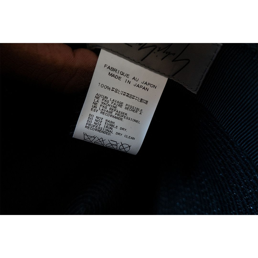 Yohji Yamamoto SS15 Pour Homme Black Hat Size ONE SIZE - 8 Thumbnail