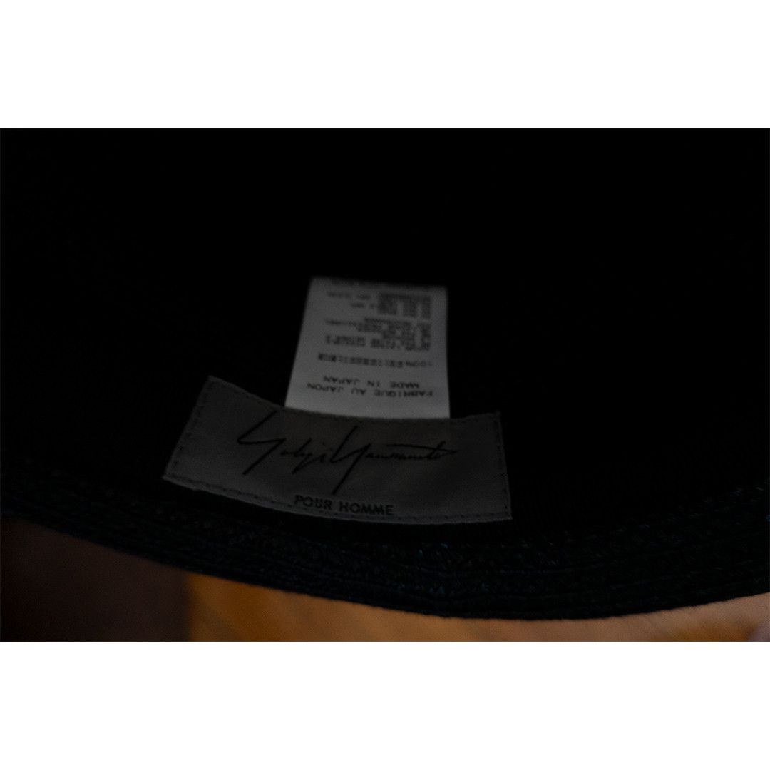 Yohji Yamamoto SS15 Pour Homme Black Hat Size ONE SIZE - 7 Thumbnail