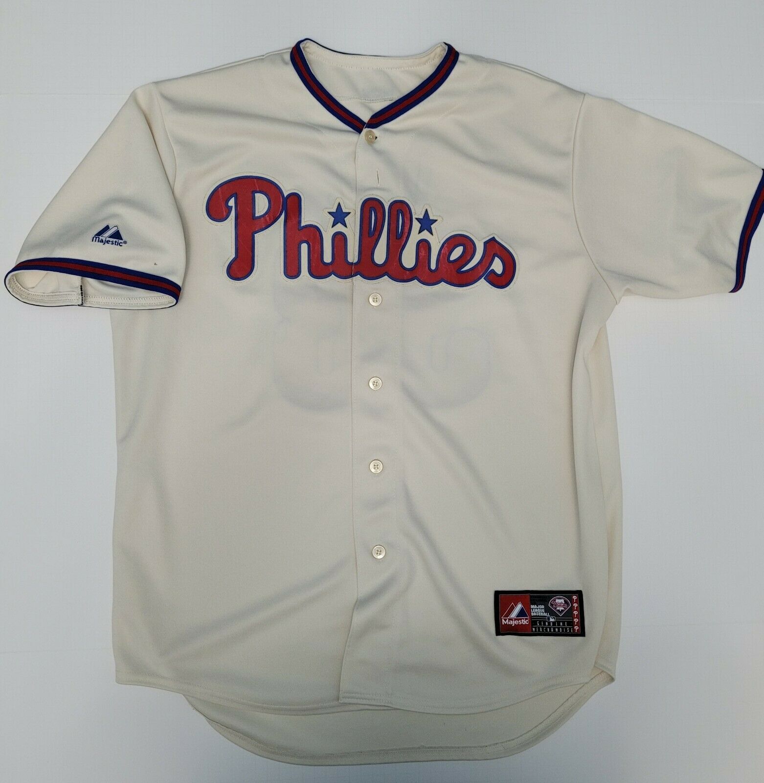 Majestic, Shirts, Vintage 991 Philadelphia Phillies Cliff Lee Baseball  Jersey