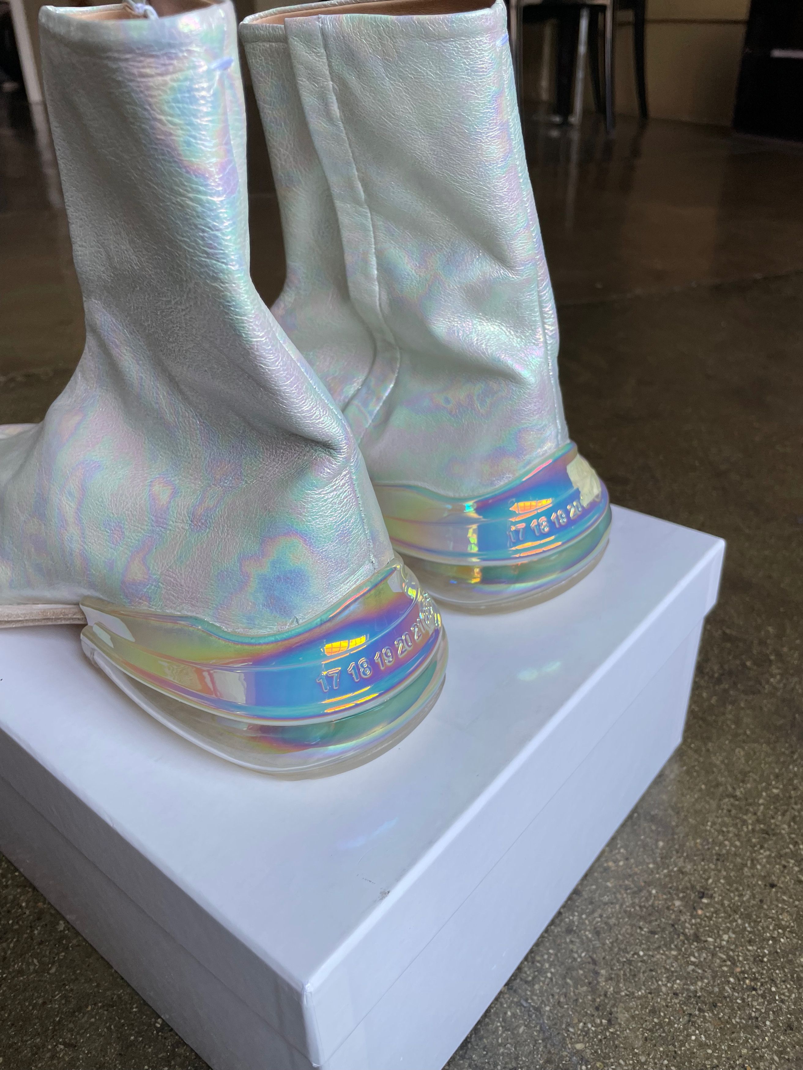 Maison Margiela Iridescent Margiela Tabi Boots US 12 Grailed